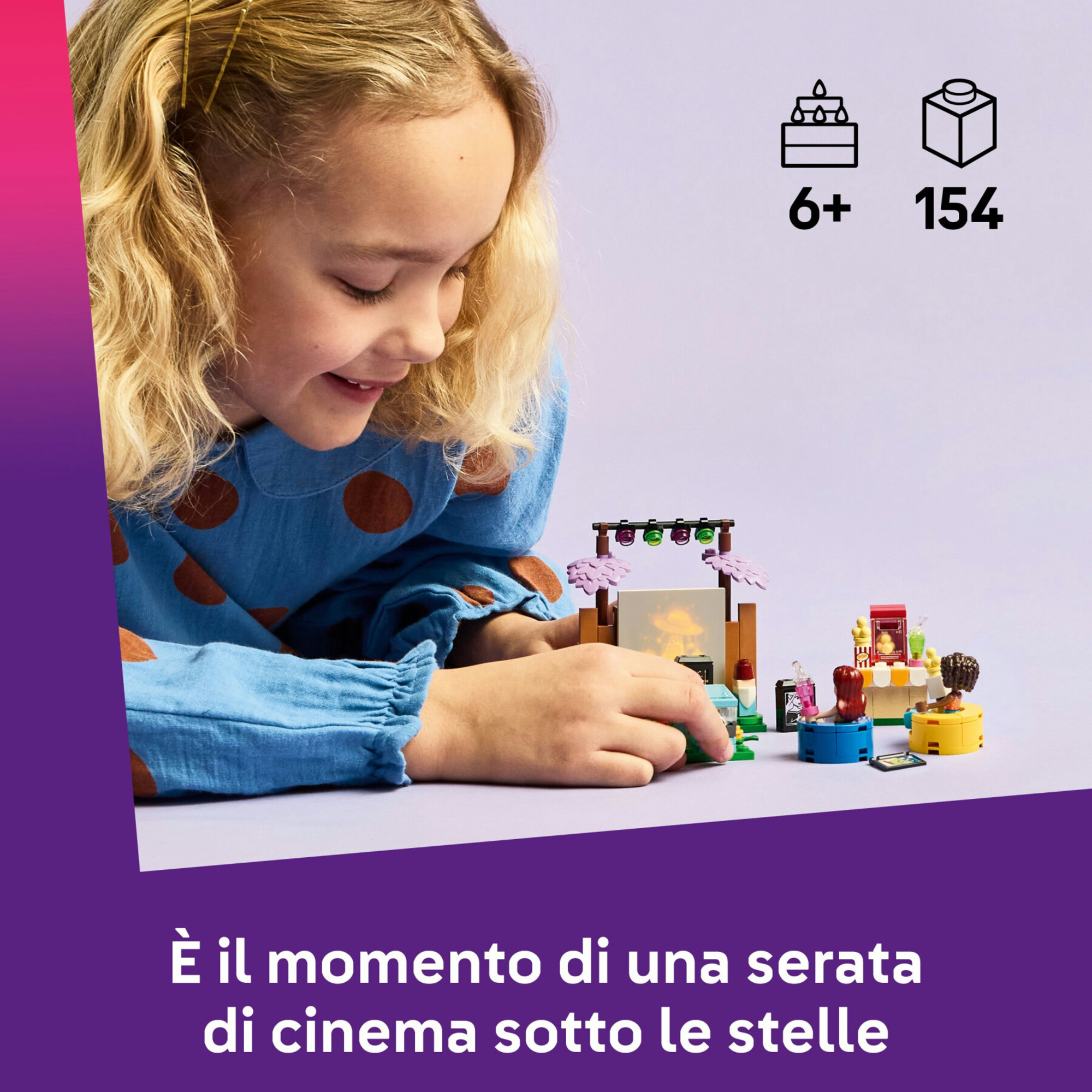 Lego friends 42642 movie night amicizia: 2 mini bamboline 6+ - LEGO FRIENDS