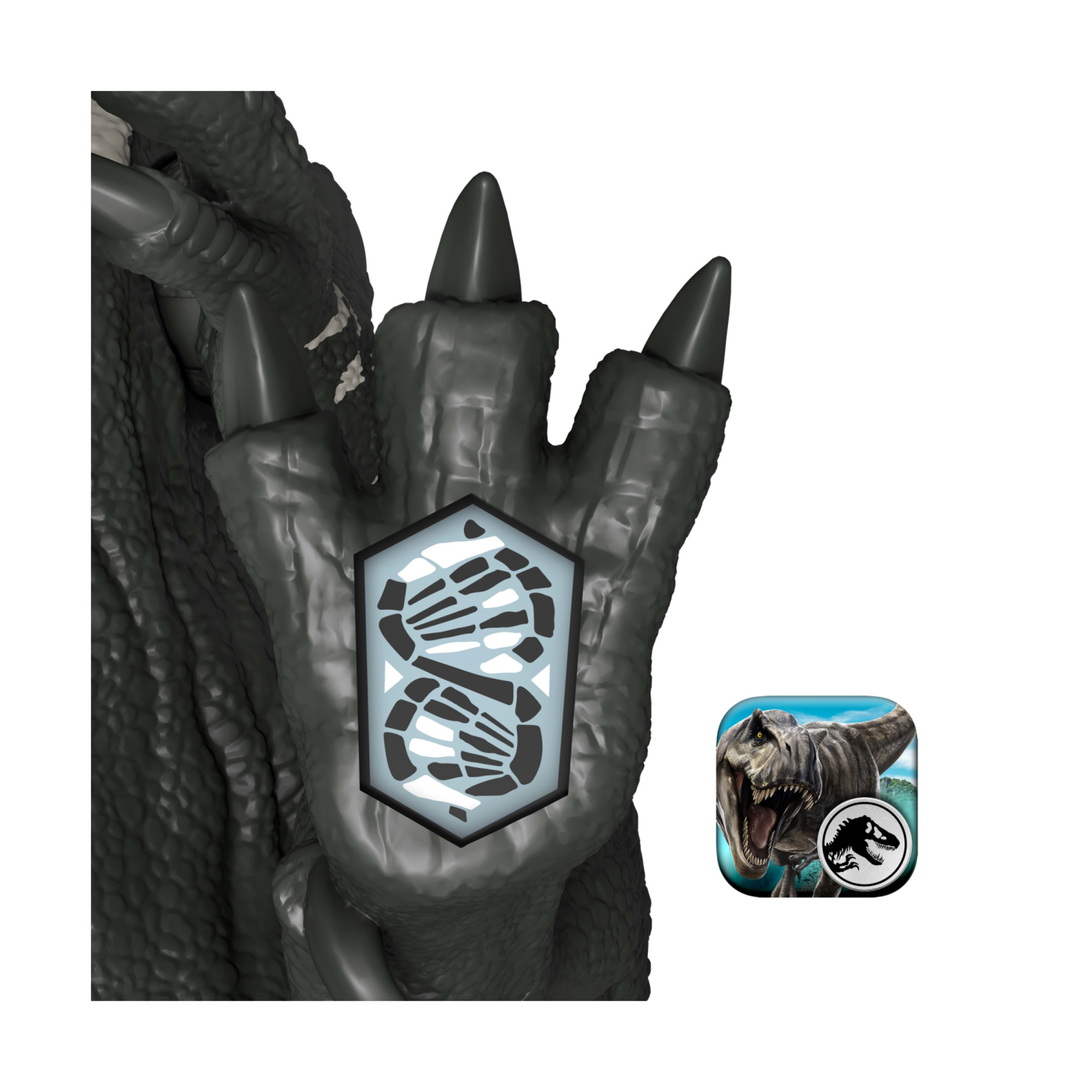 Mattel jurassic - chilantaisaurus gigantic -thrashers jw: dinosauro grande con 2 attacchi feroci. - Jurassic World