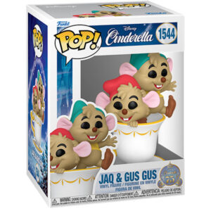 Funko pop -  disney cenerentola 75° anniversario - jaq & gus gus in tazza -  1544 - DISNEY PRINCESS