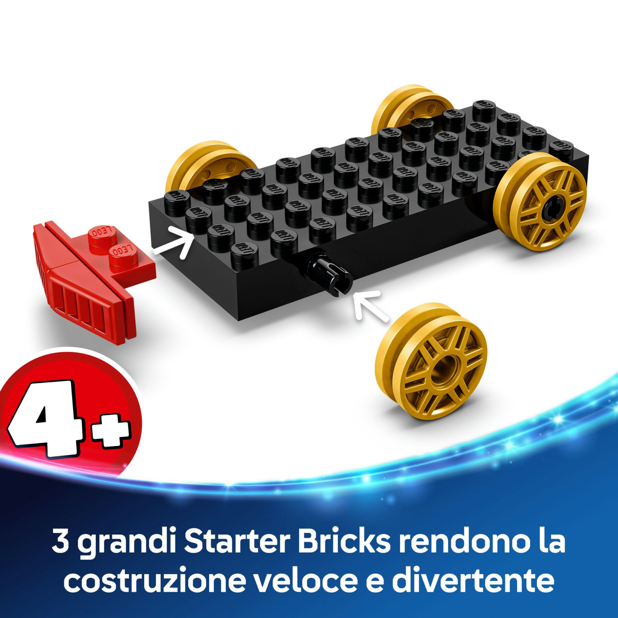 Lego disney pixar 43264 toy story: treno rc, auto, 4 minifigure 4+ - Lego