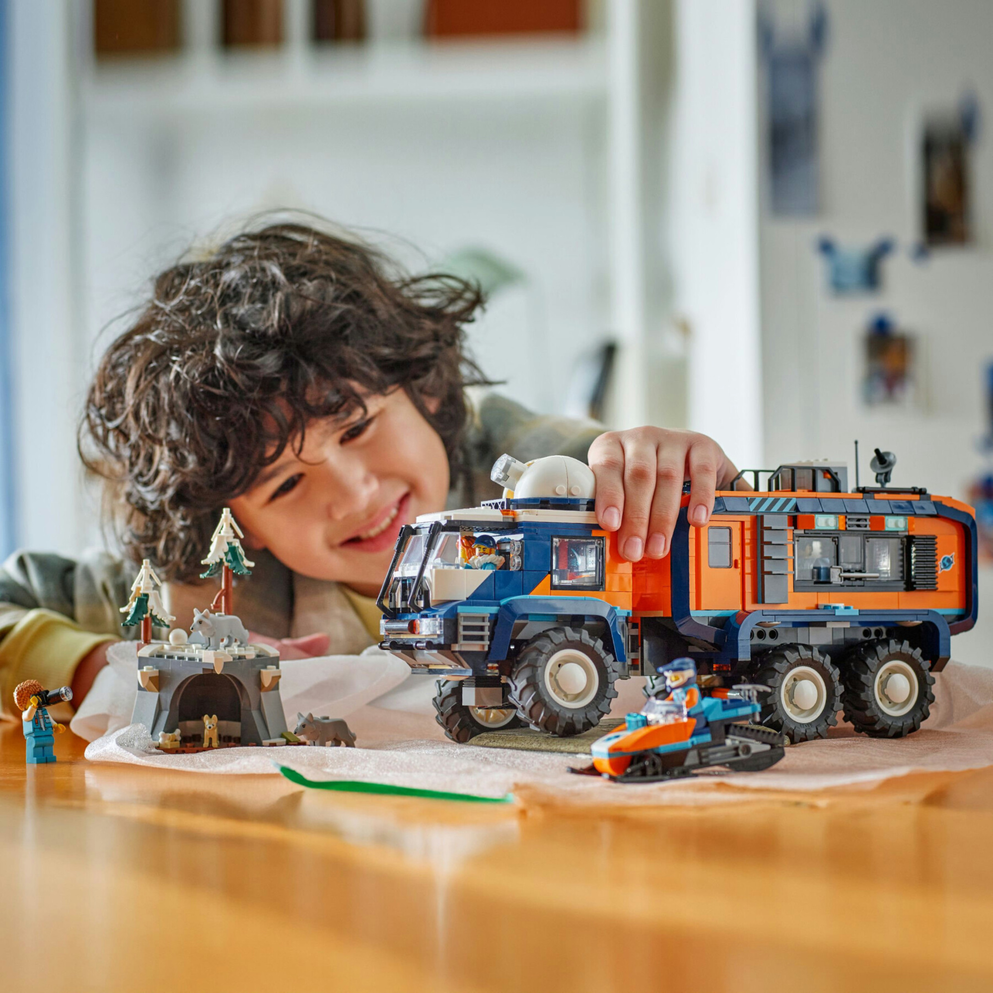 Lego city 60471 grande camion artico: laboratorio, motoslitta 8+ - Lego