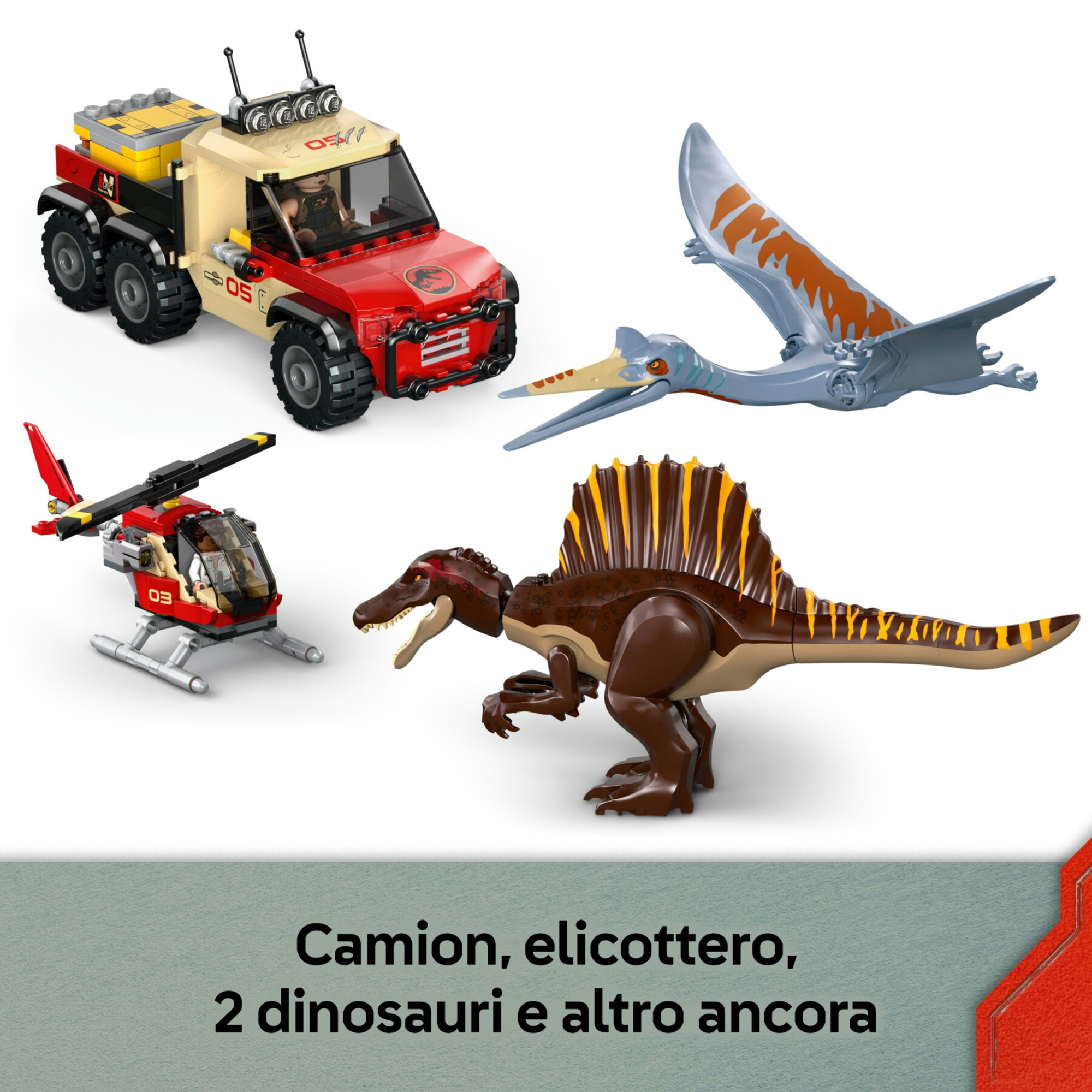 Lego jurassic world – 76976 – missione aerea con spinosauro - Jurassic World, LEGO JURASSIC WORLD, Lego