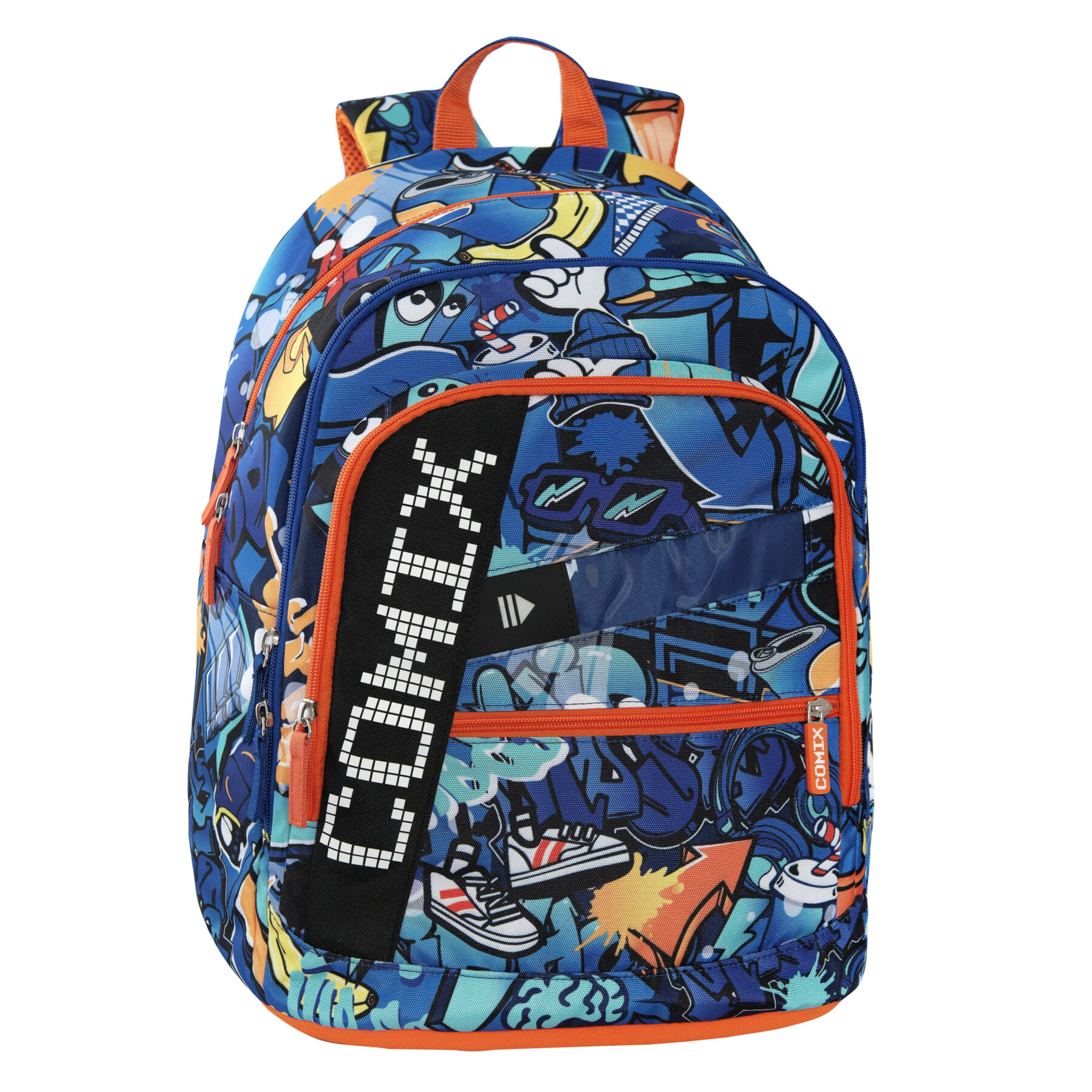 Zaino scuola comix ultra bright jam boy con pannello led personalizzabile e ricaricabile - COMIX