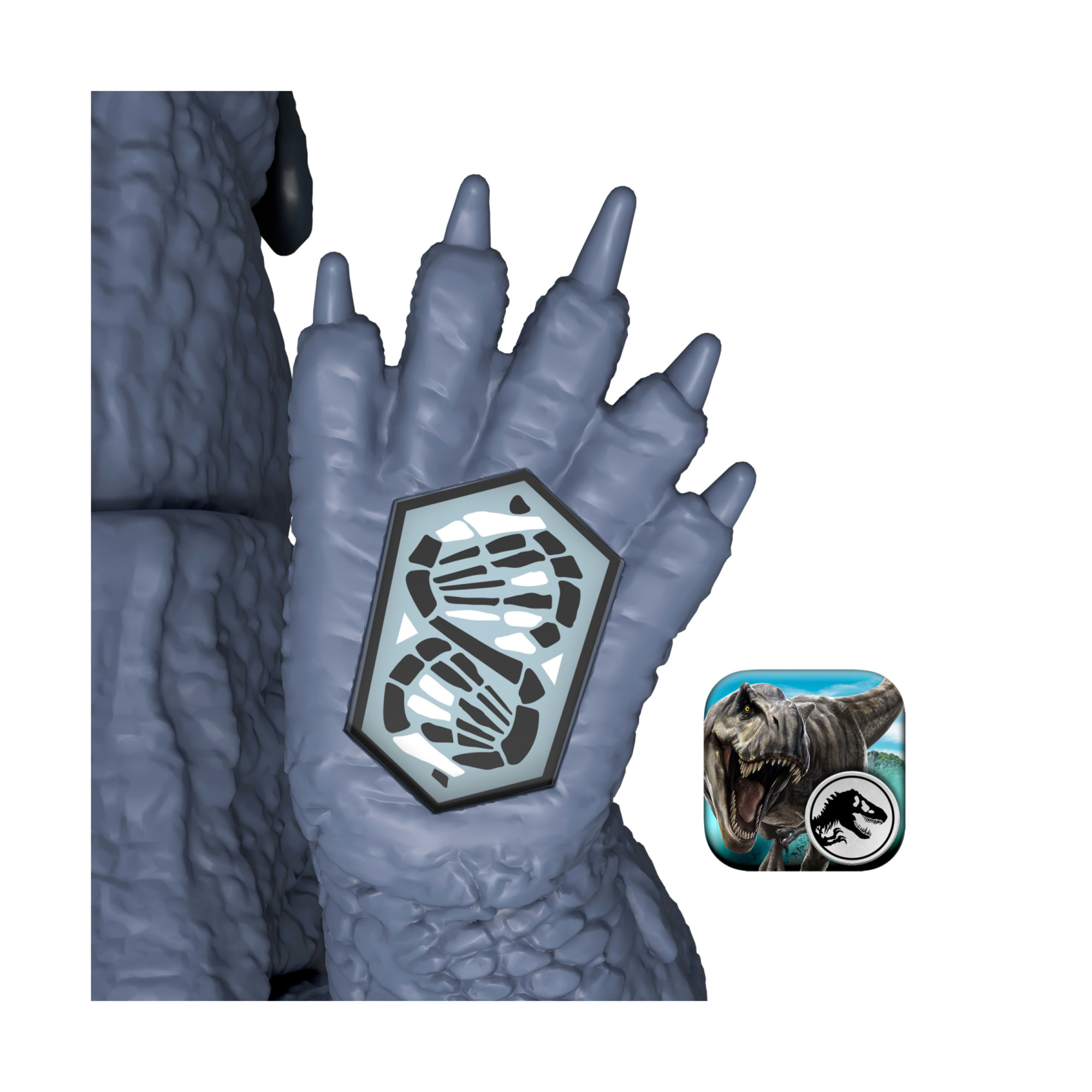 Mattel jurassic world la rinascita - gigantic thrashers purussaurus, dinosauro di grandi dimensioni con 2 attacchi furiosi e dettagli ispirati al film - Jurassic World