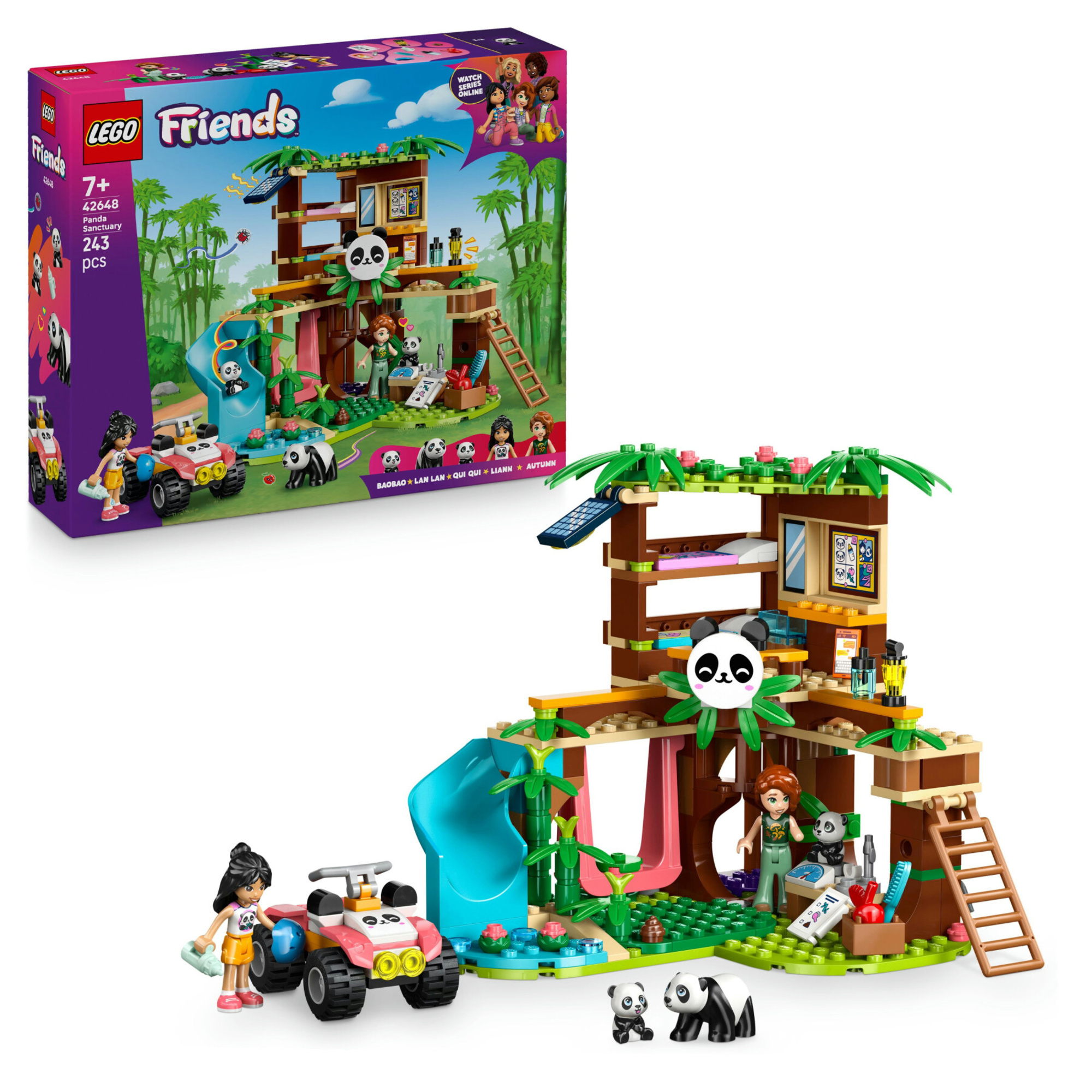 Lego friends 42648 santuario panda: casa albero, veicolo, 2 doll - LEGO FRIENDS