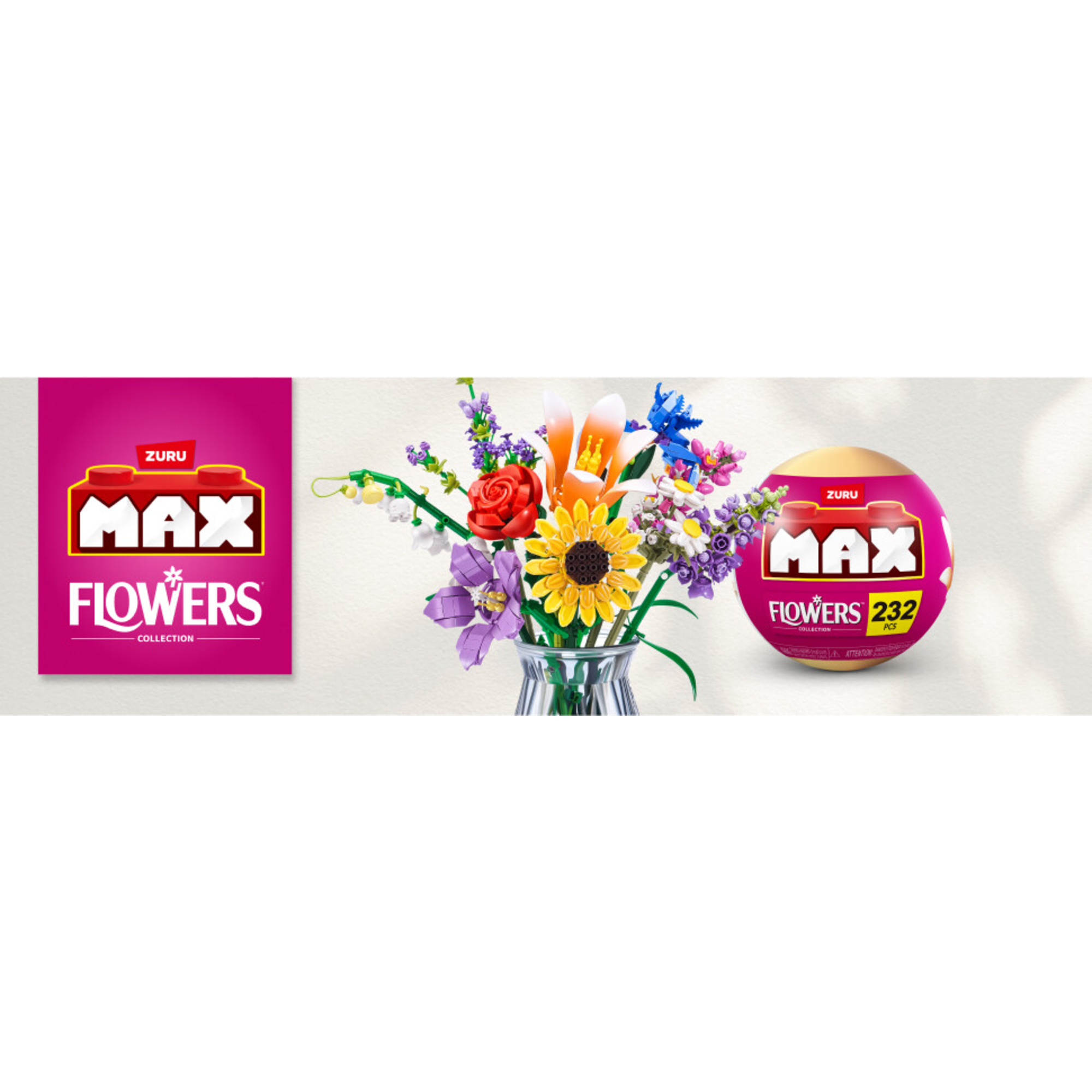 Max flowers 4 pack: set da giardino, 8 fiori - assortito - DB LINE