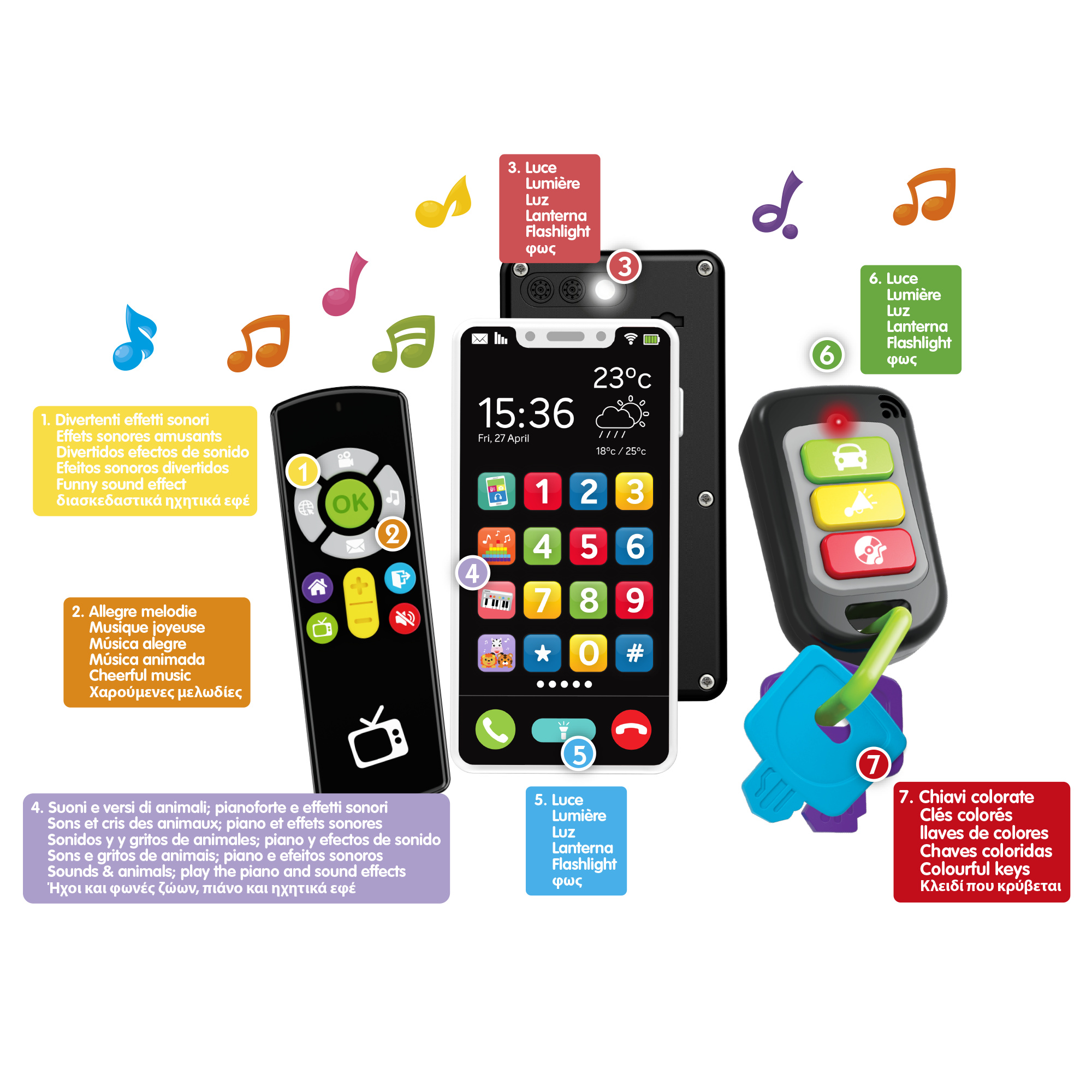 Baby tech - portachiavi, telecomando e smartphone - BABY SMILE