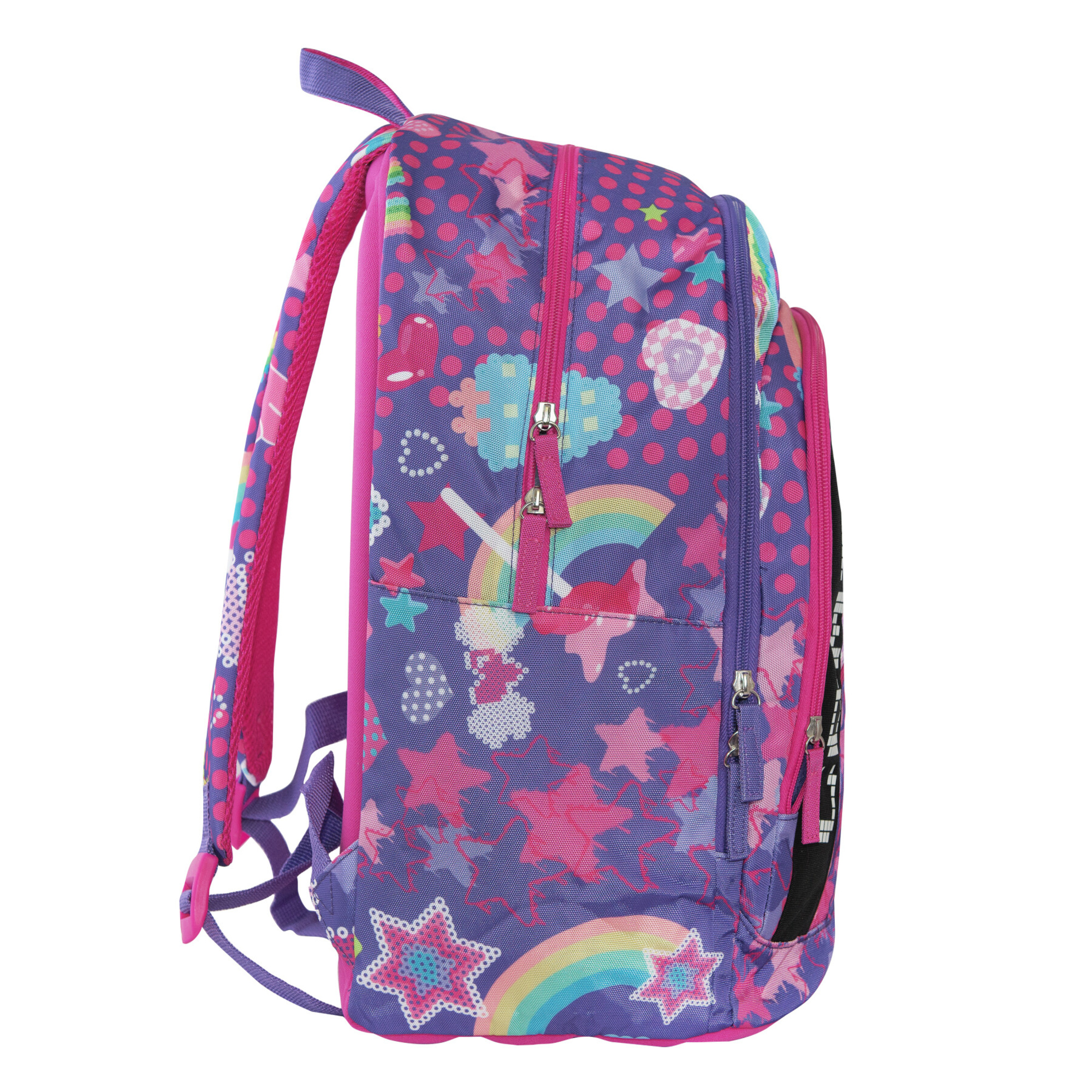 Zaino scuola comix ultra bright harayuku girl con pannello led personalizzabile e ricaricabile - COMIX