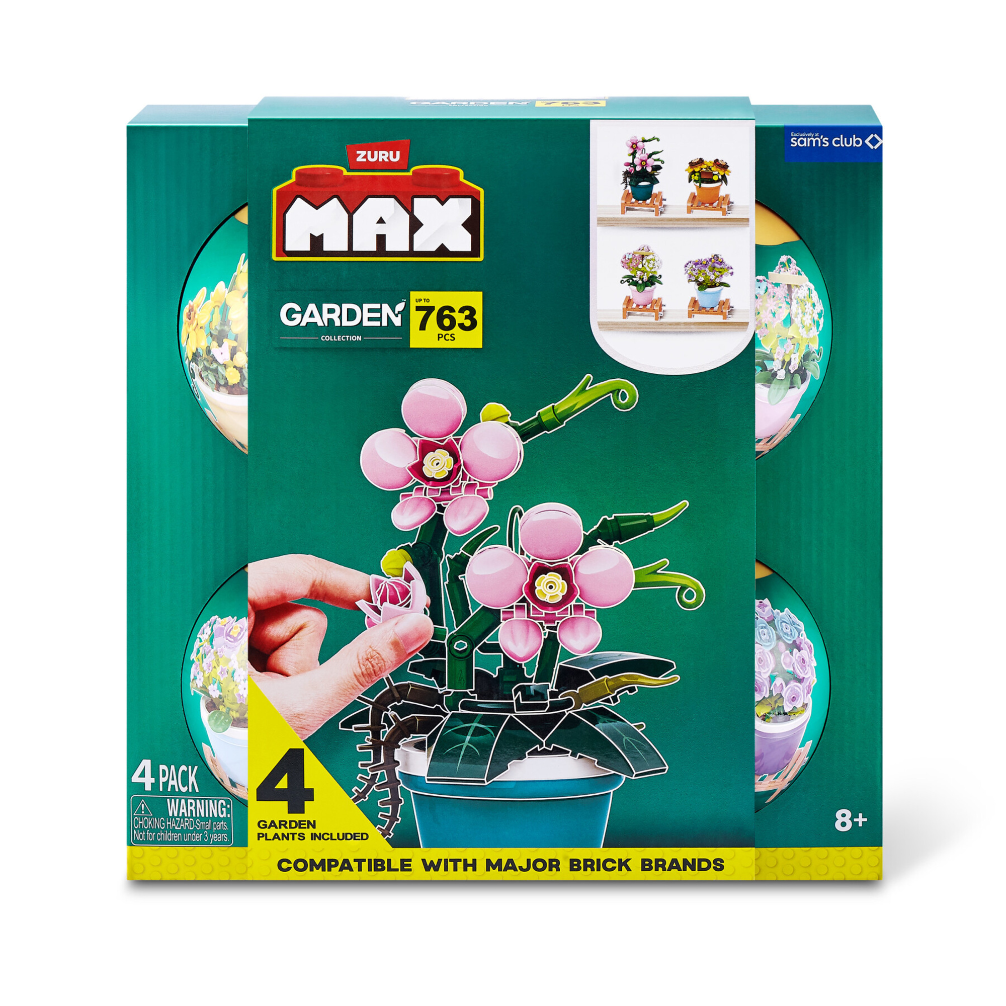Max garden 4 pack: set da giardinaggio per bambini - assortito - DB LINE