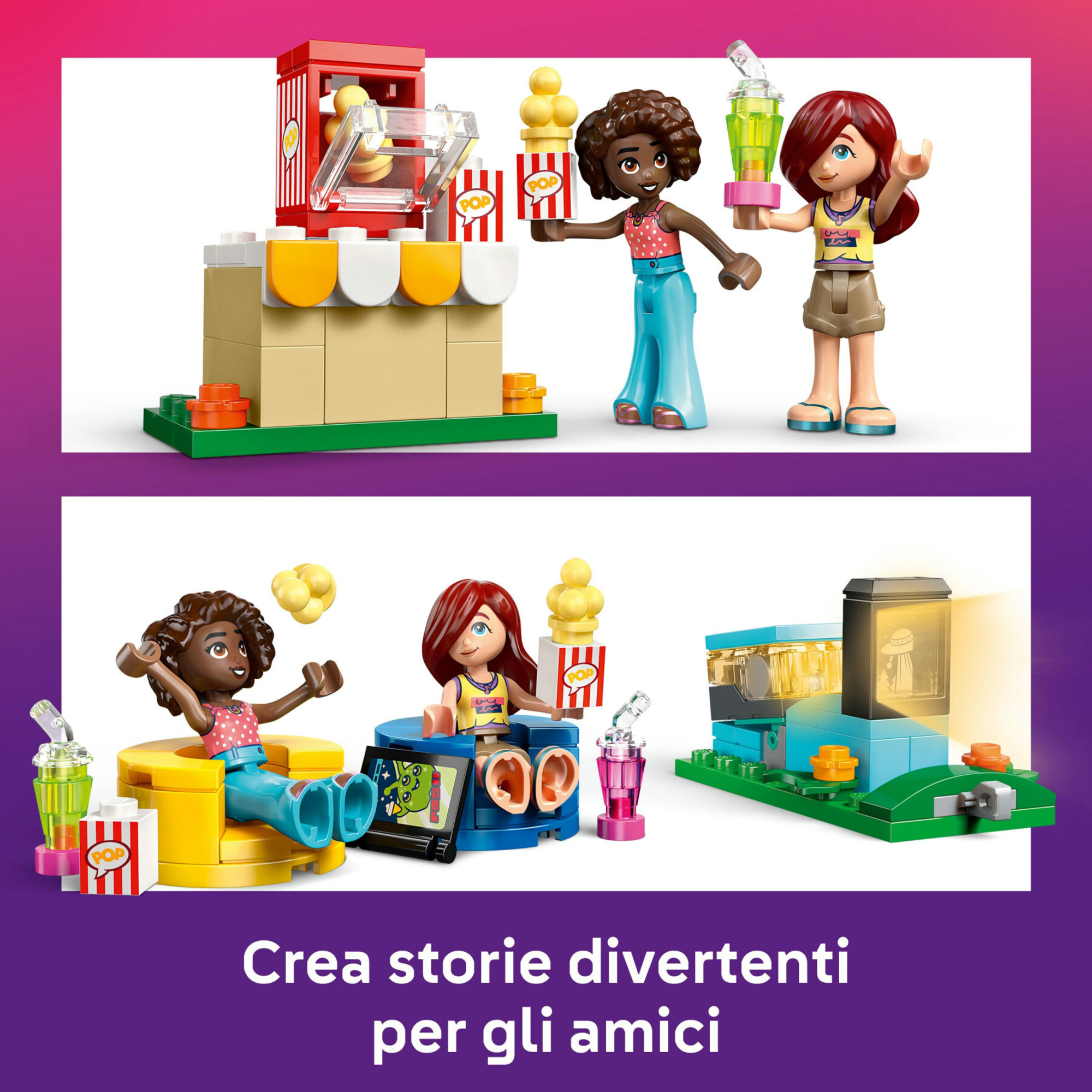 Lego friends 42642 movie night amicizia: 2 mini bamboline 6+ - LEGO FRIENDS