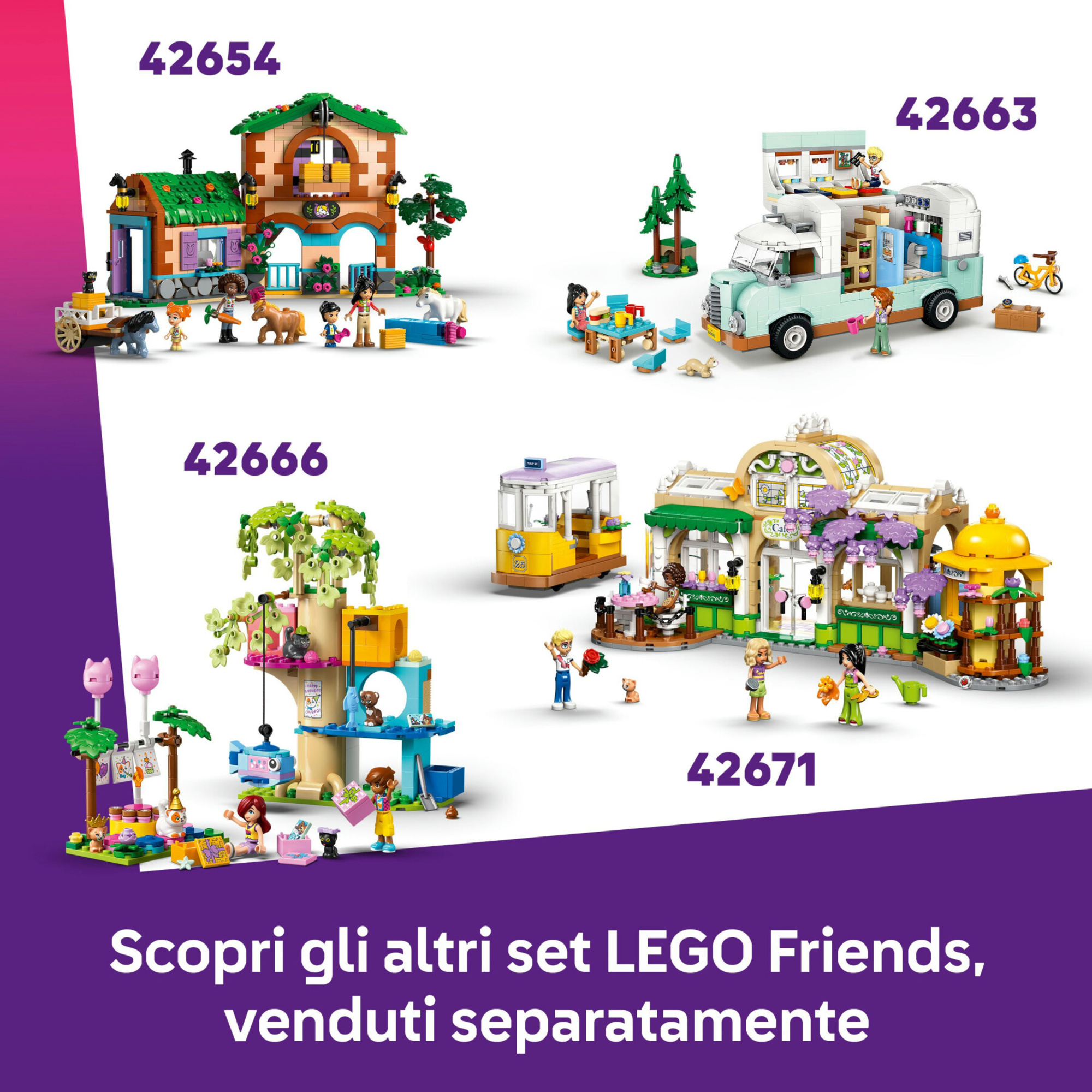 Lego friends 42673 vacanza beach resort: 6 mini bamboline 8+ - LEGO FRIENDS