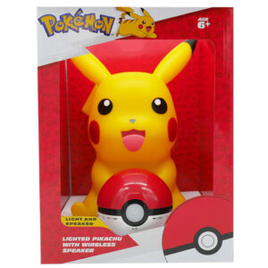 Lampada speaker wireless pokemon pikachu sitting & poke ball - POKEMON
