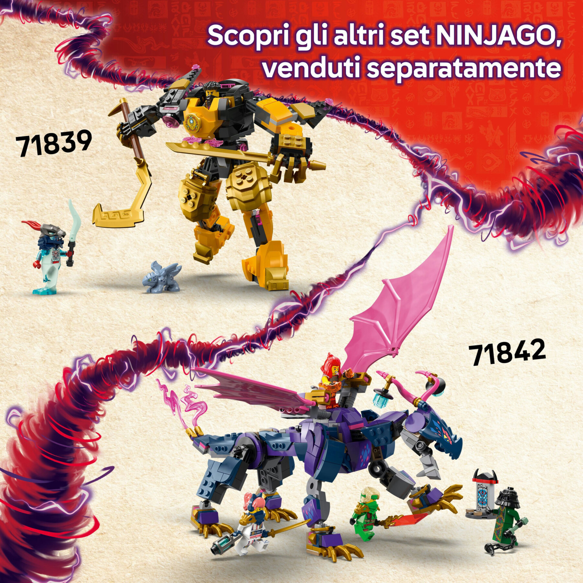 Lego ninjago 71838 moto kai: 2 motociclette, 2 minifigure 6+ - Lego