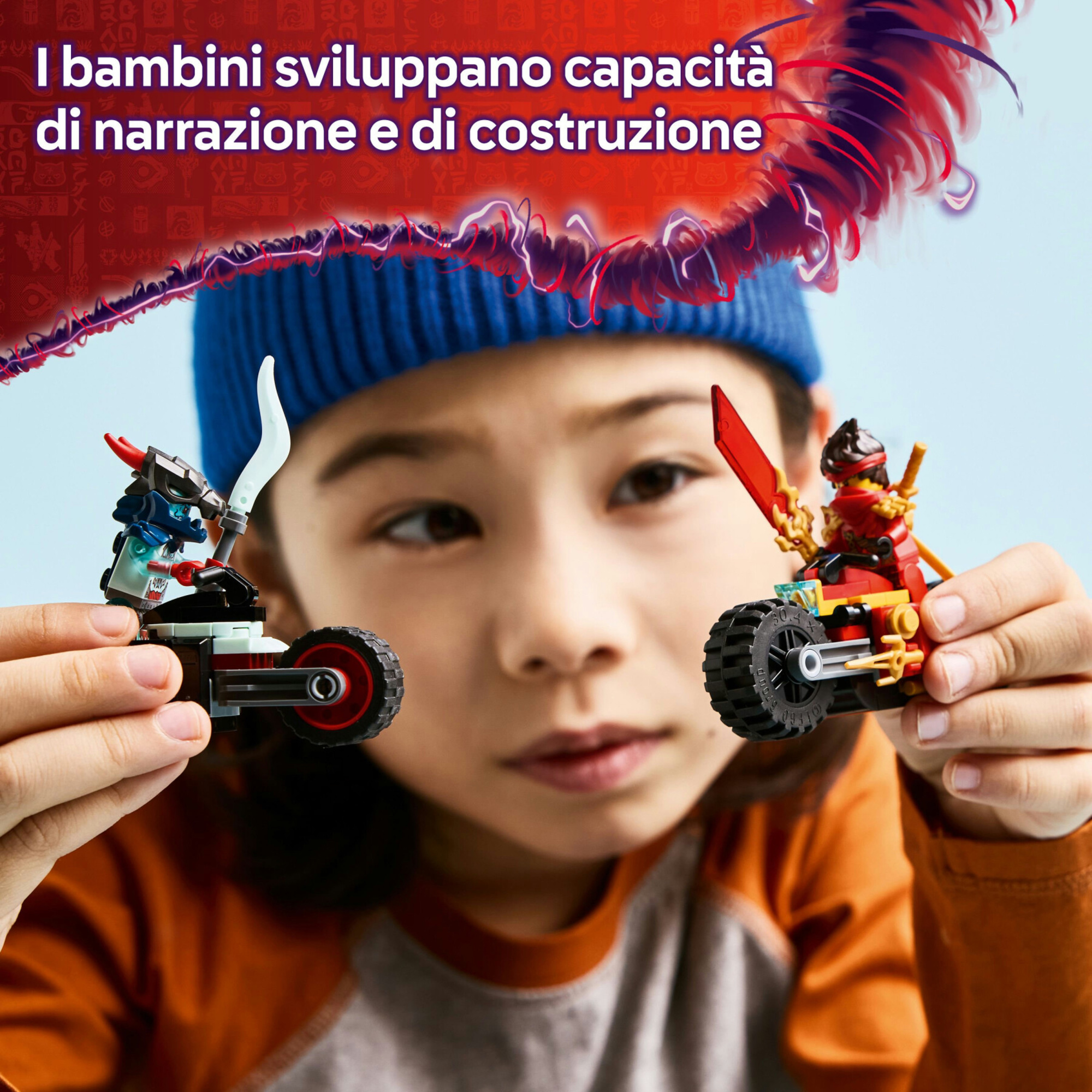 Lego ninjago 71838 moto kai: 2 motociclette, 2 minifigure 6+ - Lego