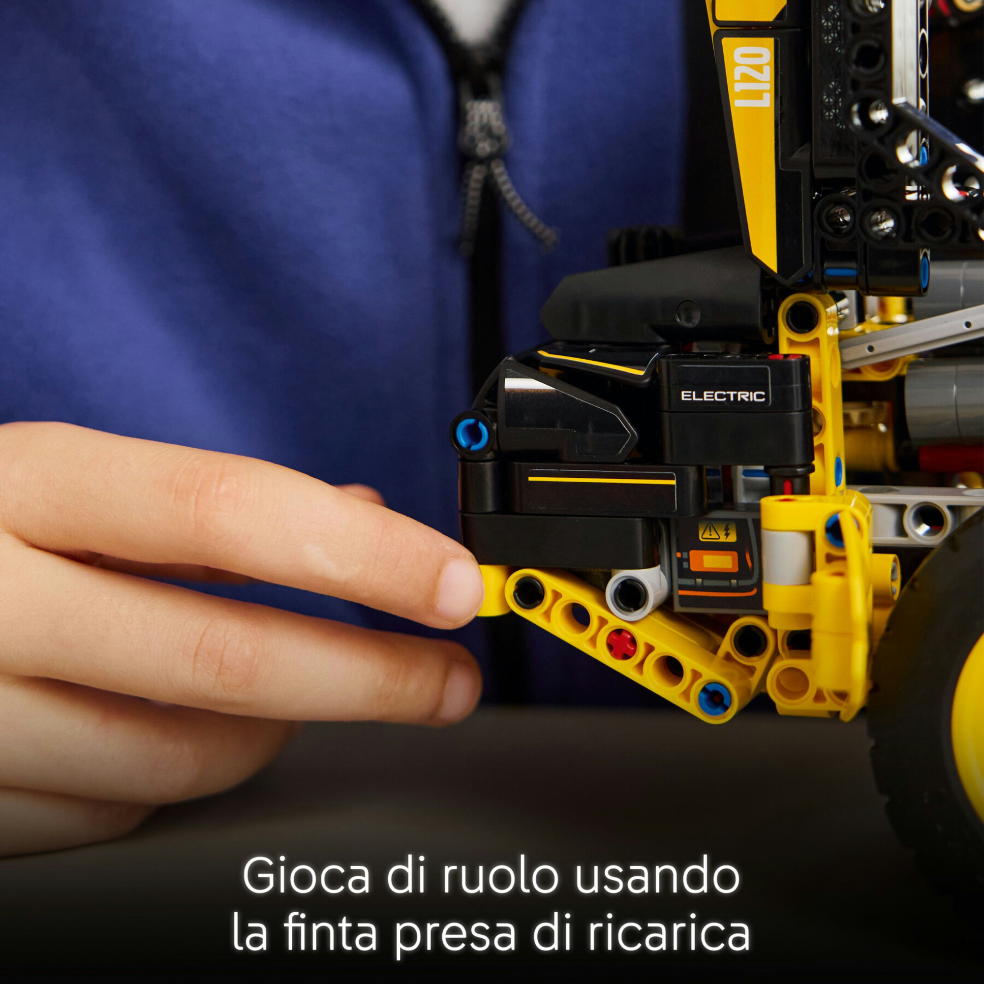 Lego technic - 42209 - ruspa  pala gommata volvo l120 electric - Lego