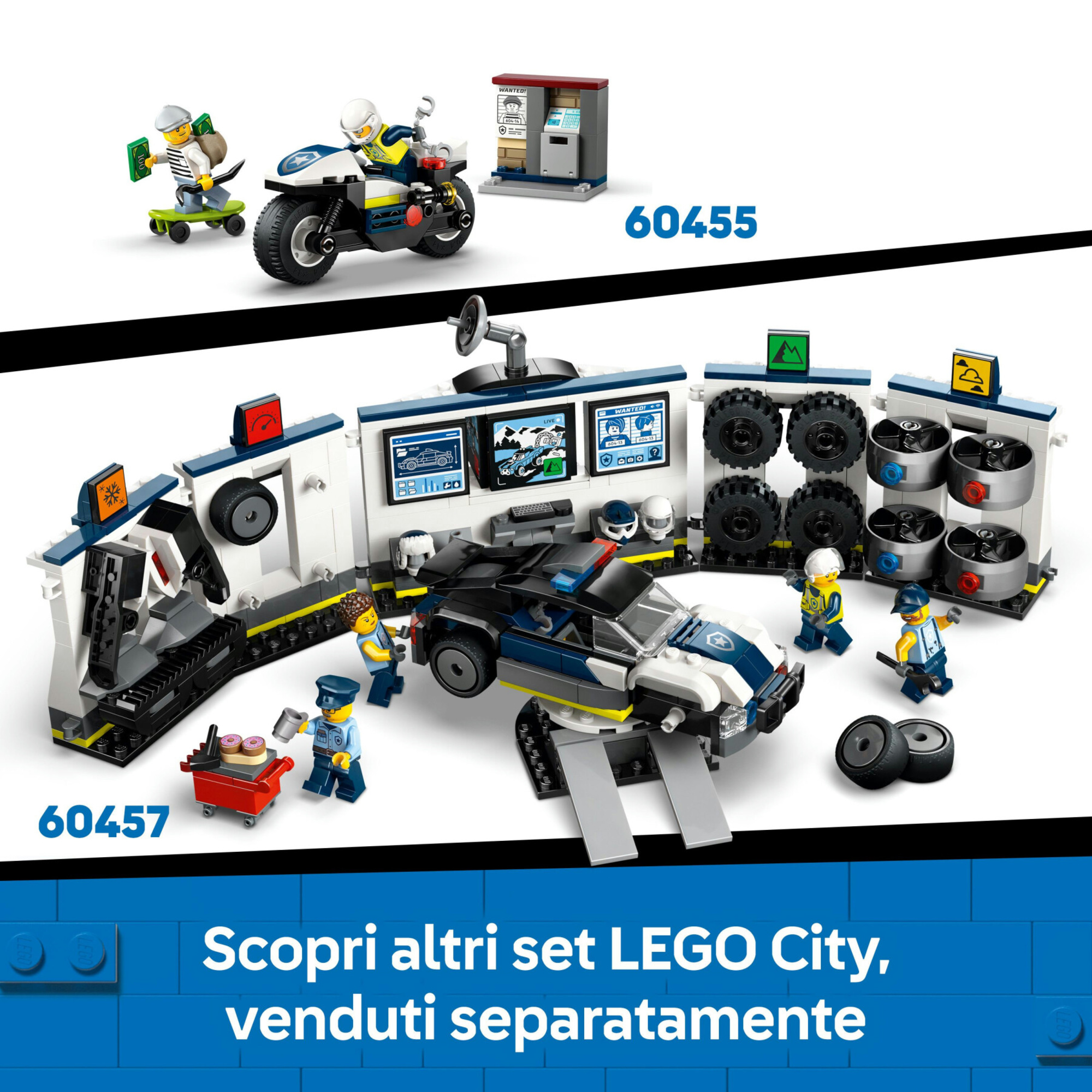 Lego city 60456 inseguimento motoscafo polizia: 2 barche, squalo 6+ - Lego