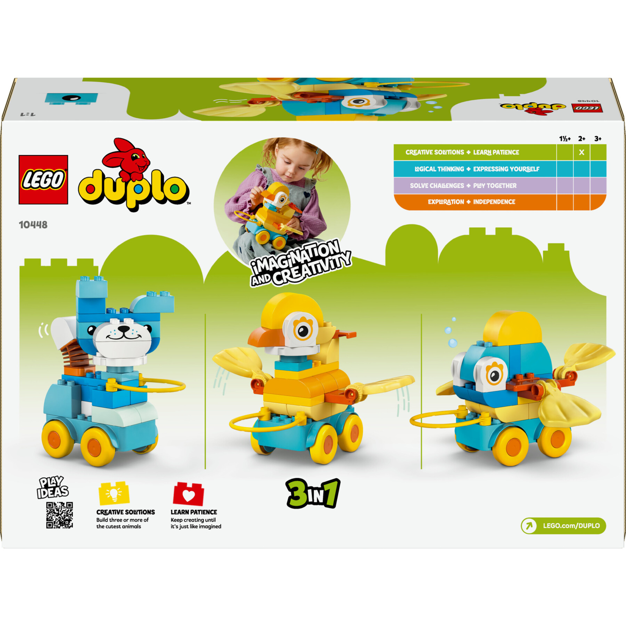 Lego duplo 10448 animali ruote 3in1: anatra, pesce, cane 2+ - LEGO DUPLO, Lego