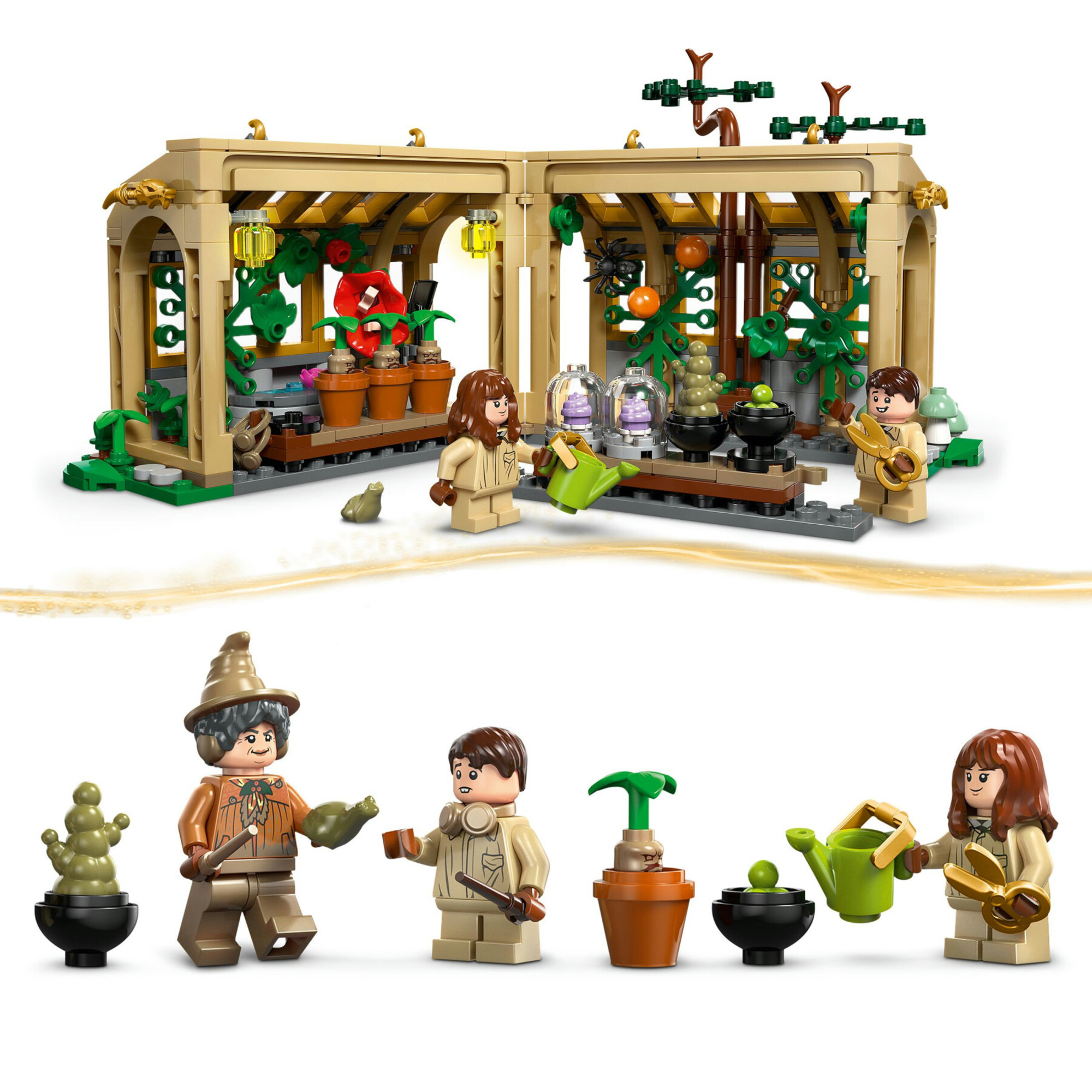Lego harry potter 76445 hogwarts: lezione erbologia, 3 minifigure 8+ - LEGO® Harry Potter™, Lego