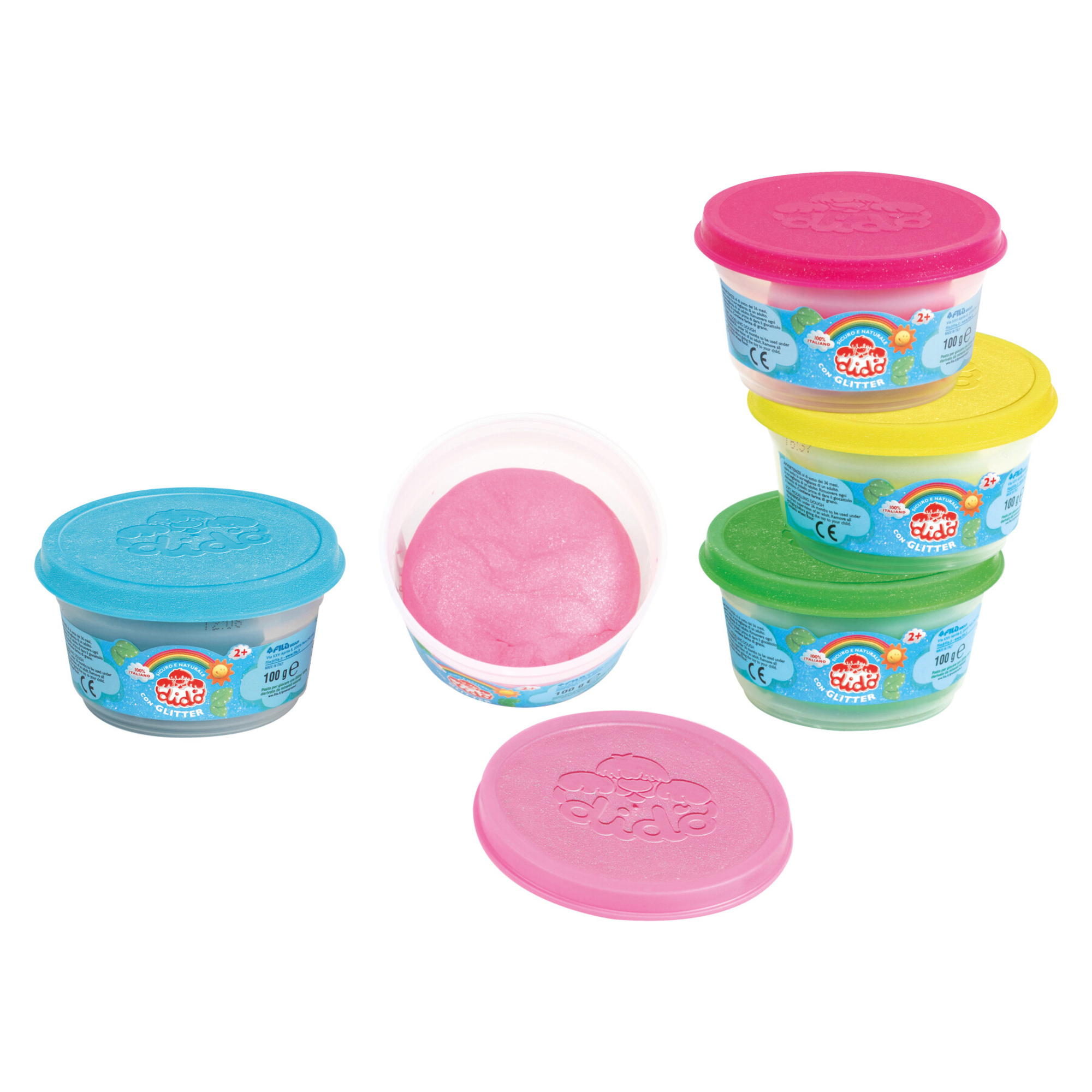 Barattolo didò glitter 100g (5 colori glitter disponibili) - FILA