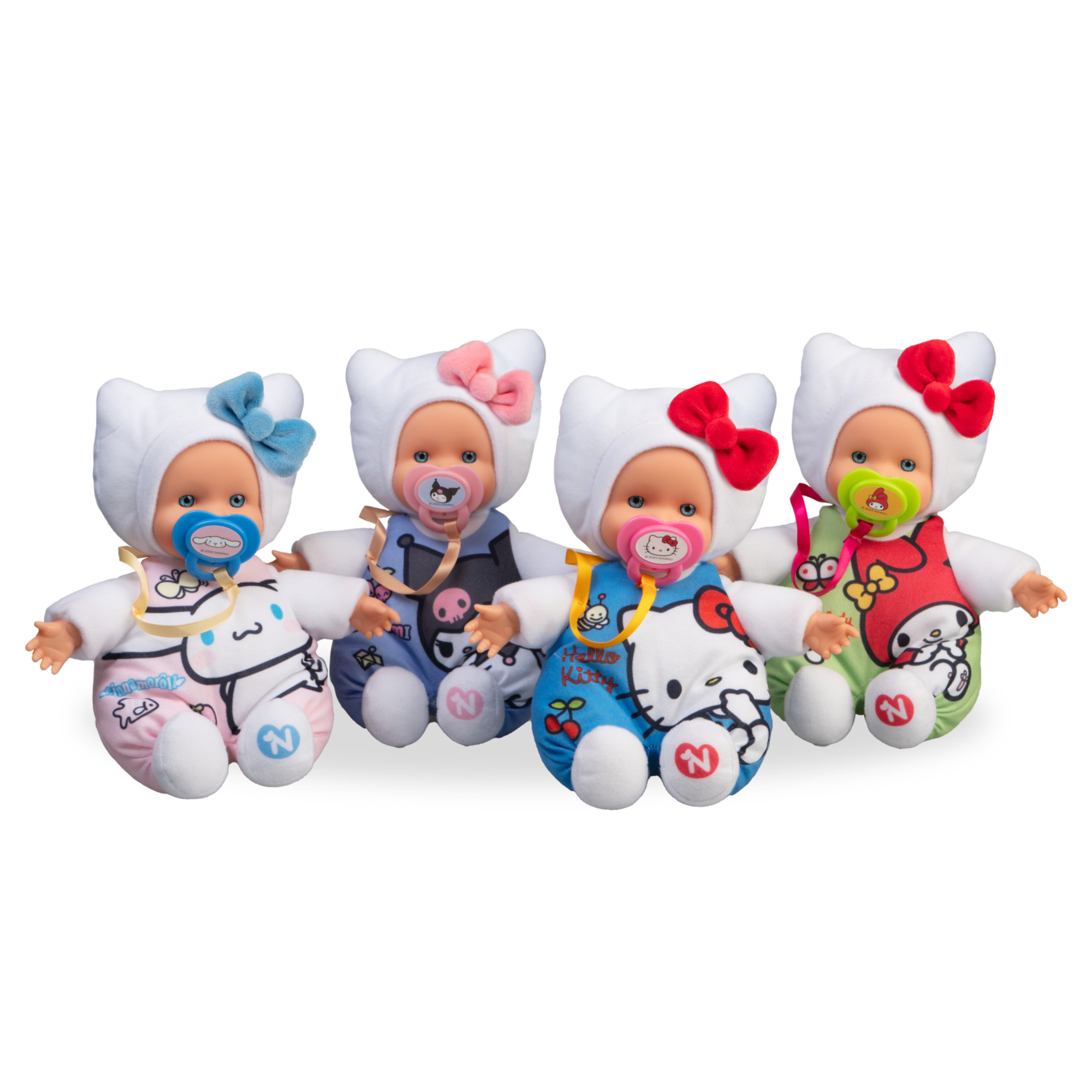 Nenuco cute hello kitty, bambola nenuco morbida da 15 cm tematizzata hello kitty - assortita e singola - NENUCO