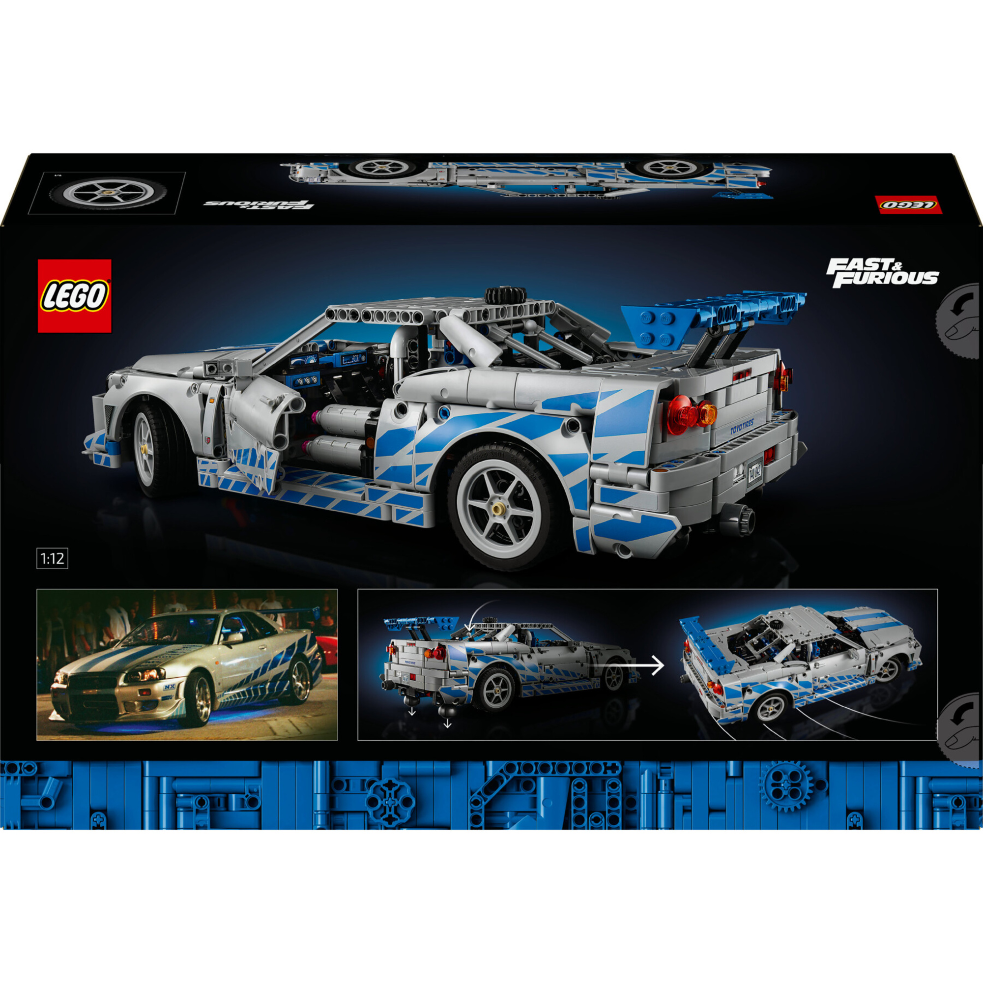 Lego technic 42110 nissan skyline gt-r: modellino adulti, derapata - Lego