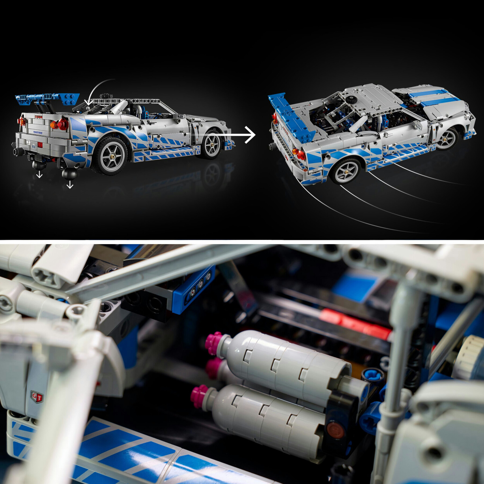 Lego technic 42110 nissan skyline gt-r: modellino adulti, derapata - Lego