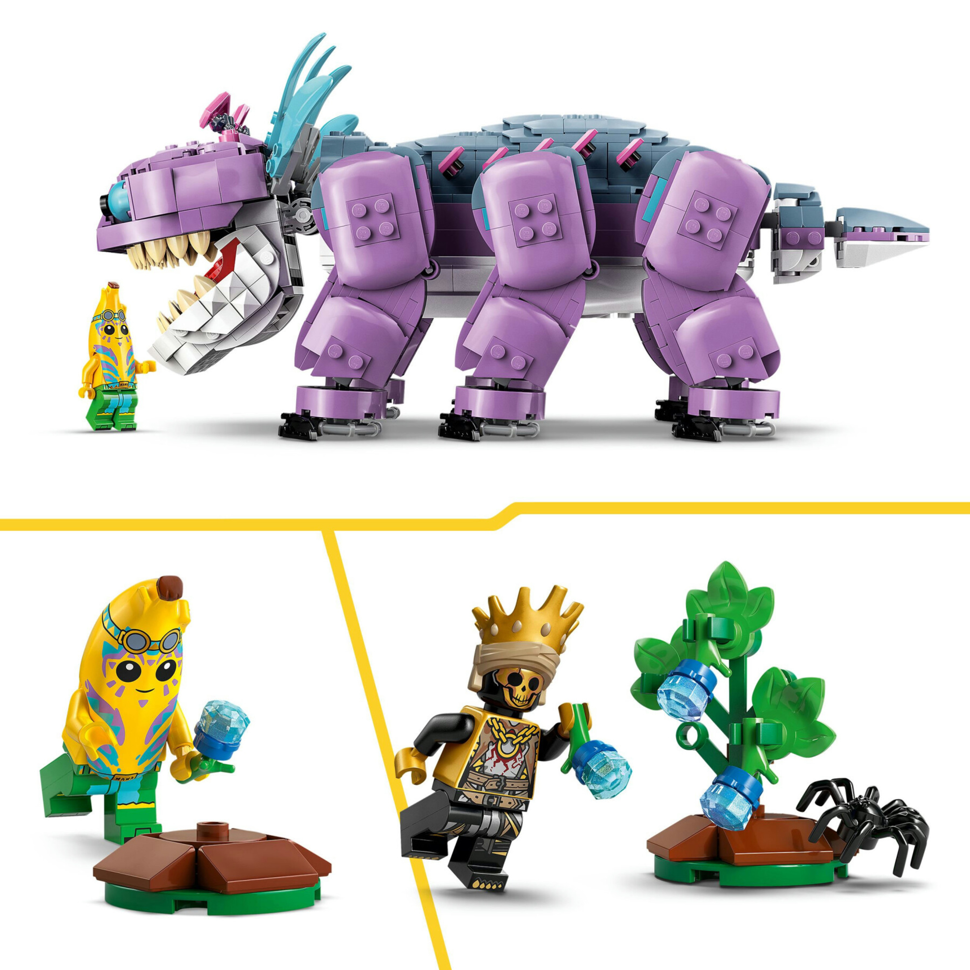 Lego fortnite 77077 klombo: action figure, 2 minifigure, gaming 10+ - Lego