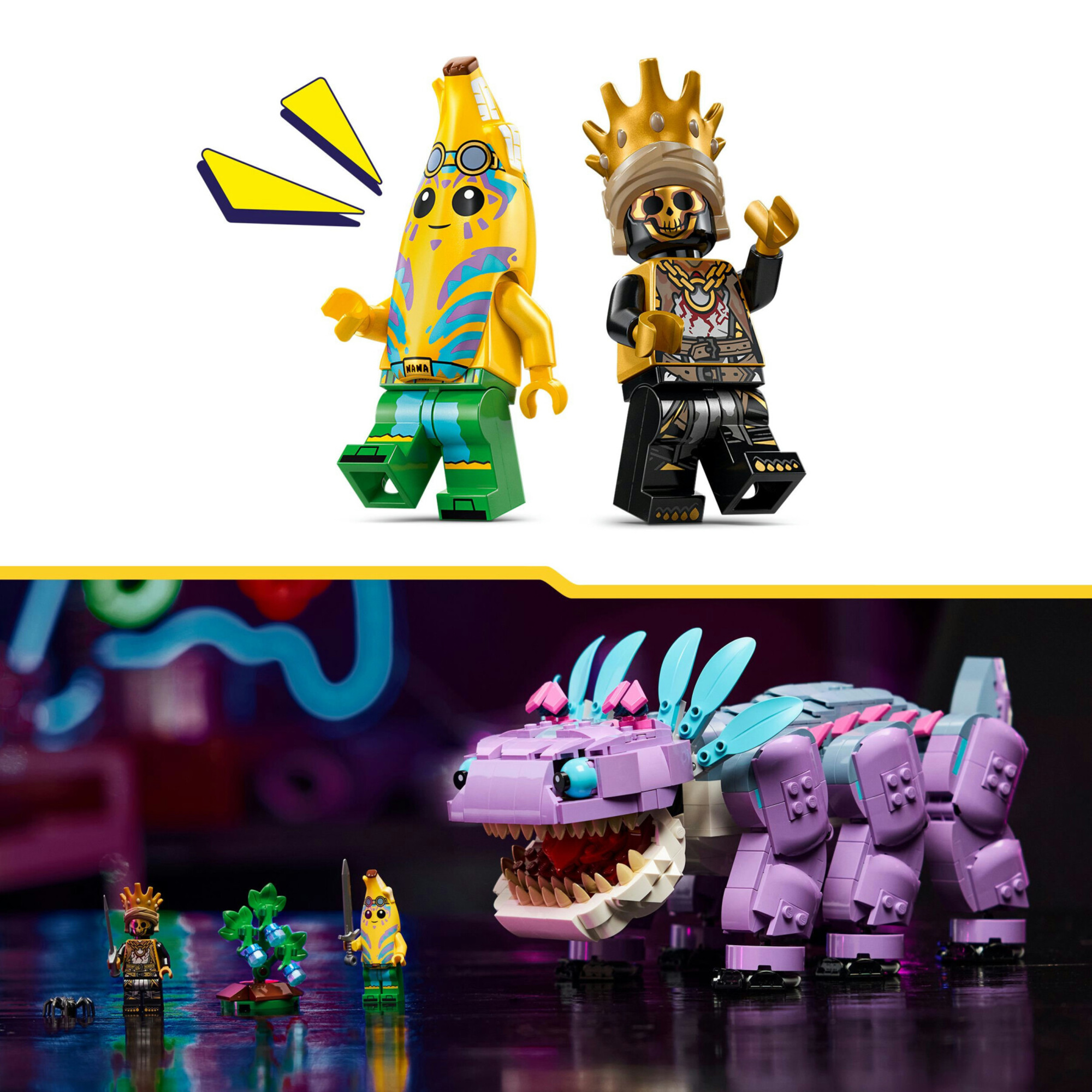 Lego fortnite 77077 klombo: action figure, 2 minifigure, gaming 10+ - Lego