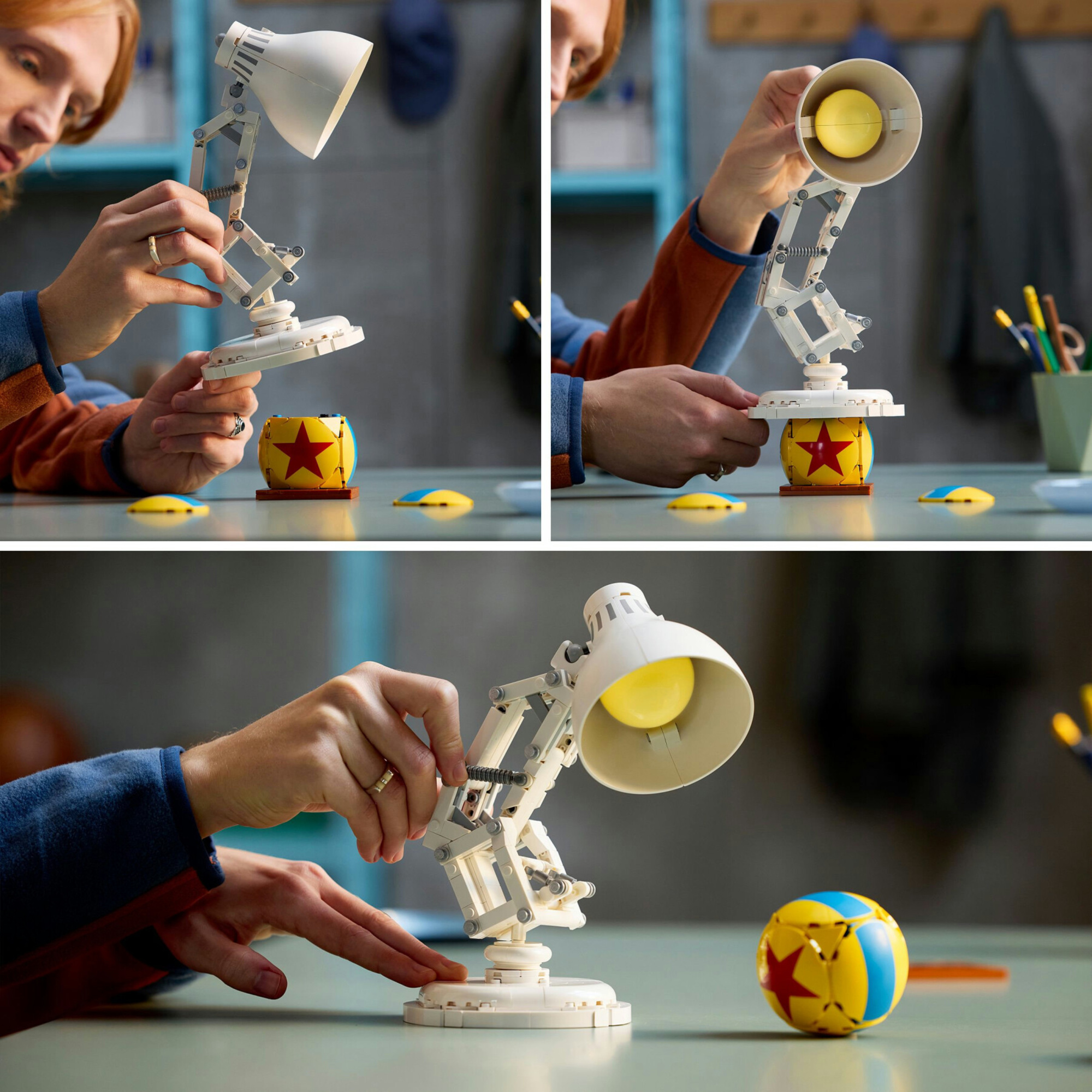 Lego ideas 21357 disney pixar luxo jr. - set adulti, decorazione - Lego