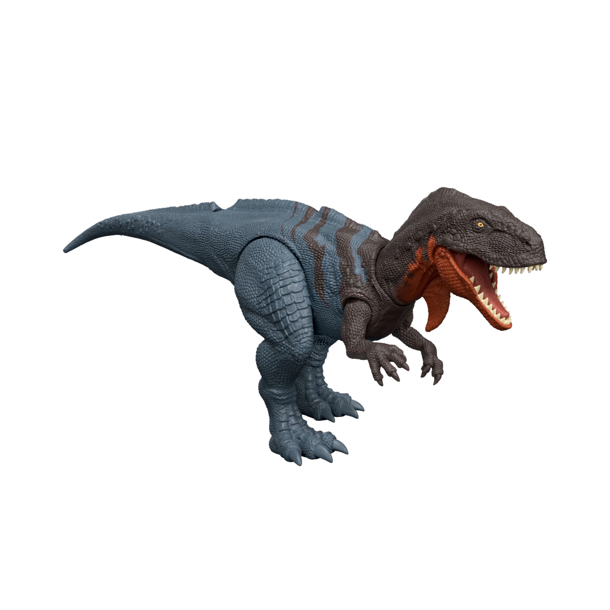 Mattel jurassic world la rinascita - abelisauro ruggito selvaggio, dinosauro snodato con suoni e morso multidirezionale azionato con la coda - Jurassic World
