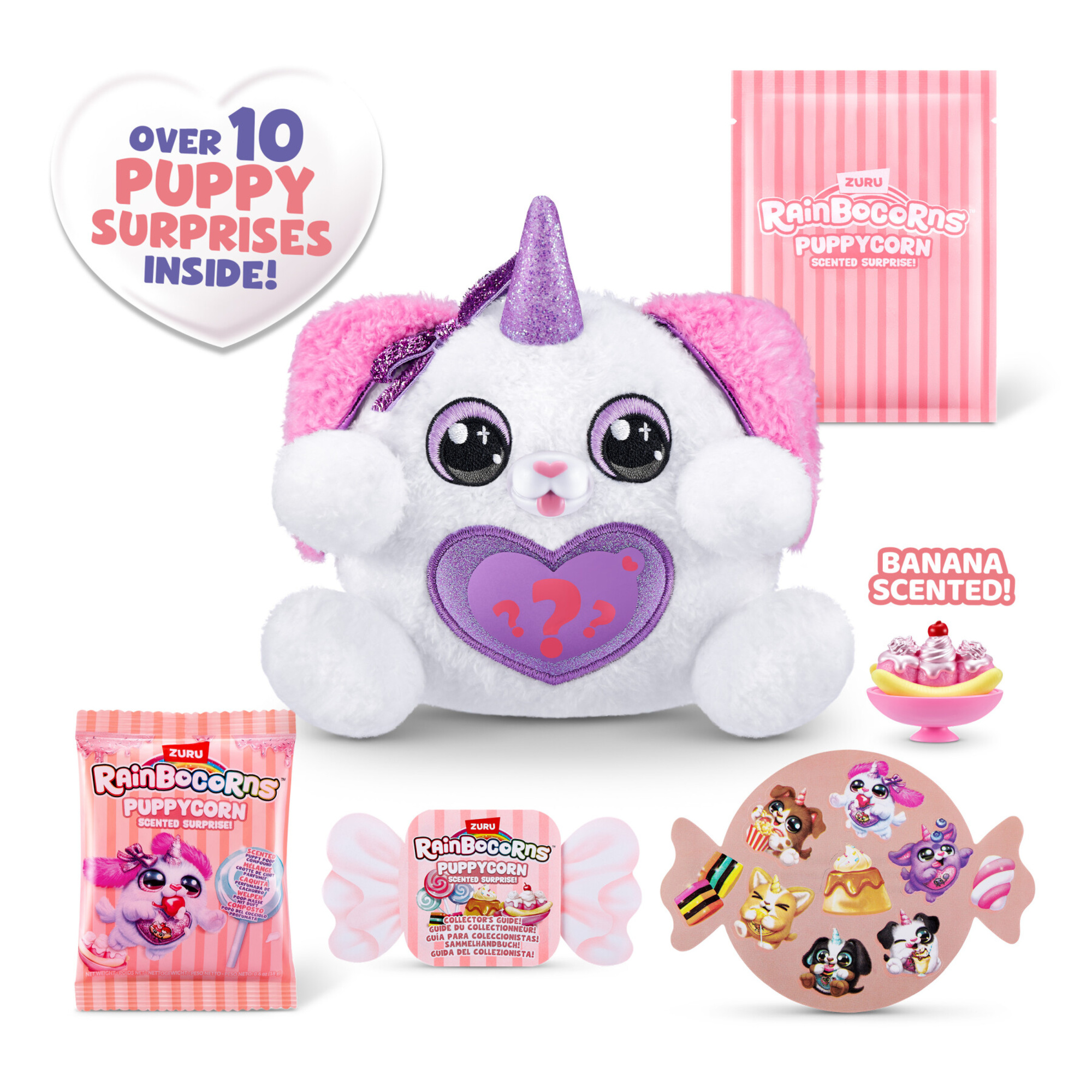 Rainbocorns puppycorn plush small s8: peluche cucciolo sorpresa - assortito - RAINBOCORNS