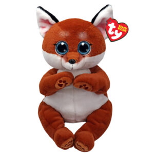 Ty beanie bellies - witt la volpe con occhioni azzurri glitter, i peluche col pancino morbidi e coccolosi 30 cm - t43214 - TY
