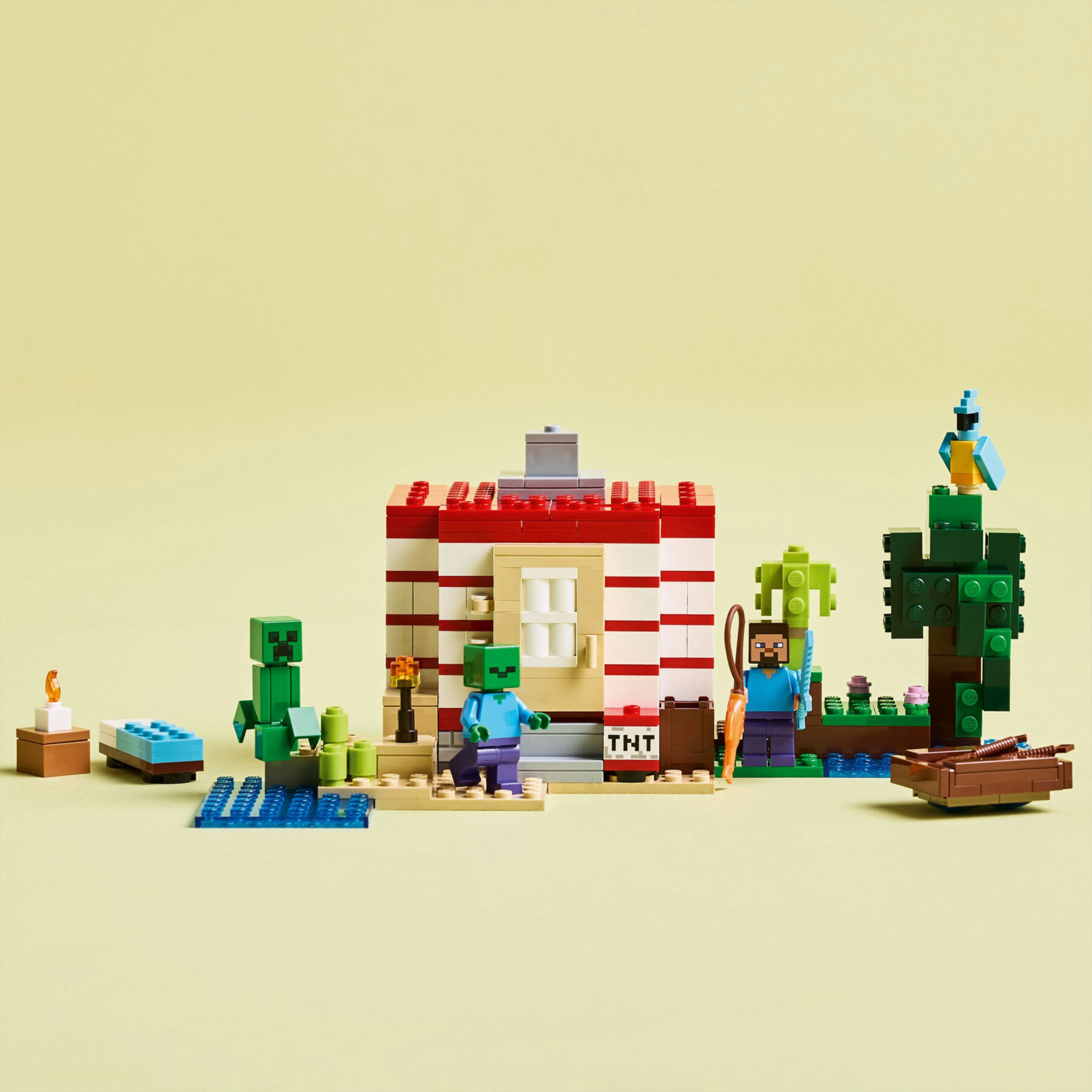 Lego minecraft 21275 casa giungla esplosiva: tnt, barca, 3 pers. 8+ - Lego