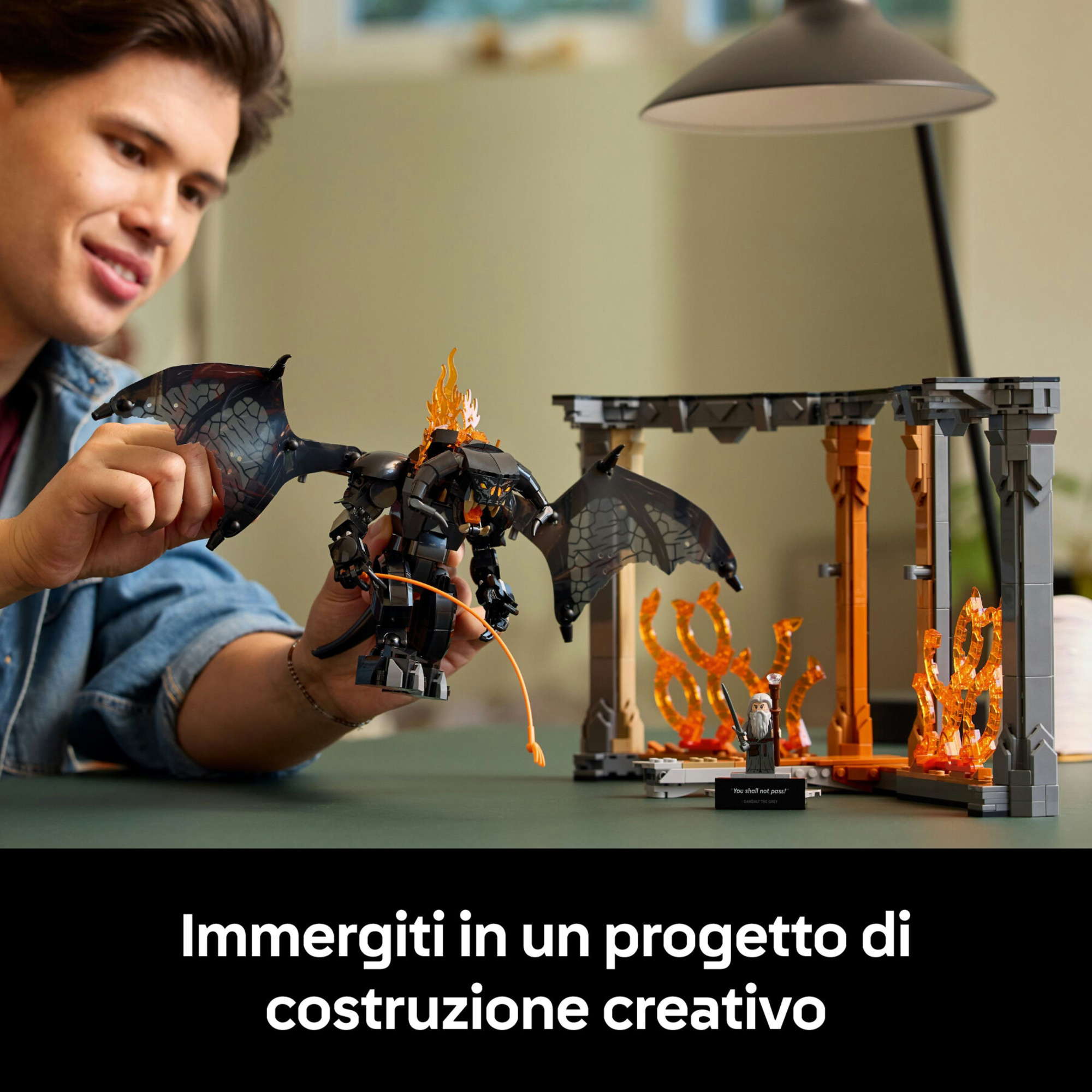 Lego icons – 10367 – book nook balrog il signore degli anelli - Jurassic World, LEGO JURASSIC WORLD, Lego