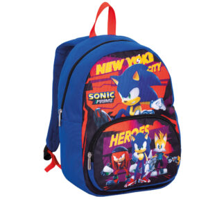 Zaino small sonic prime asilo con tasca frontale con zip - SEVEN, Sonic