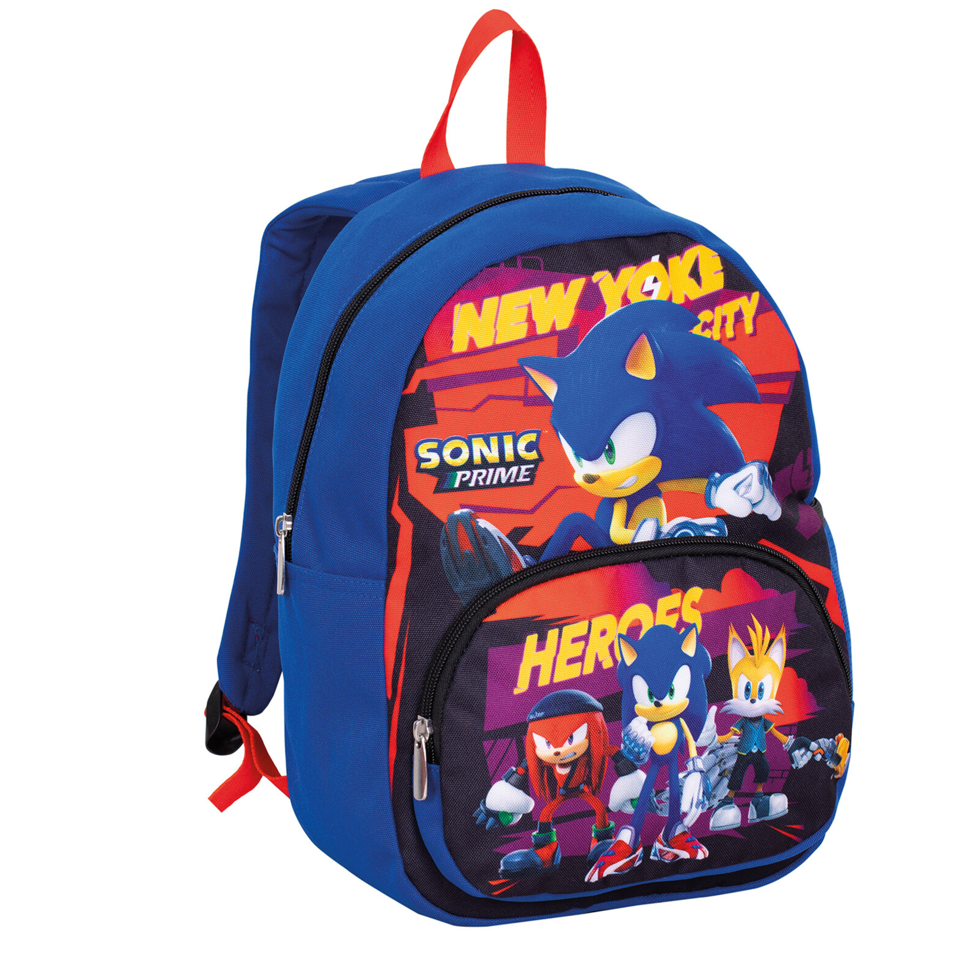 Zaino small sonic prime asilo con tasca frontale con zip - SEVEN, Sonic