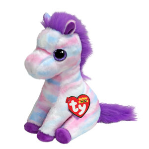 Ty beanie boos - hayden il cavallo con occhi viola grandi e glitter, il peluche con gli occhi grandi scintillanti - 15 cm - t37378 - TY