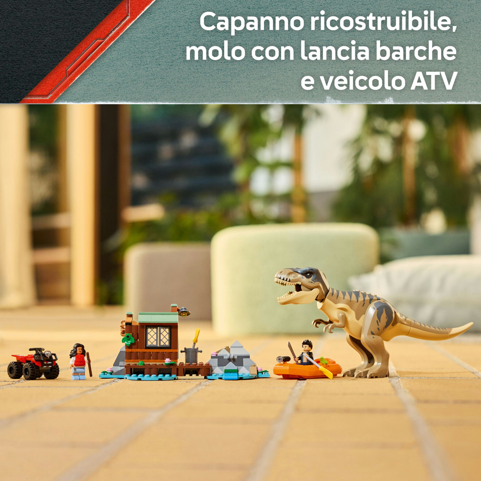 Lego jurassic world – 76975 – fuga sul fiume dal t. rex - Jurassic World, LEGO JURASSIC WORLD, Lego