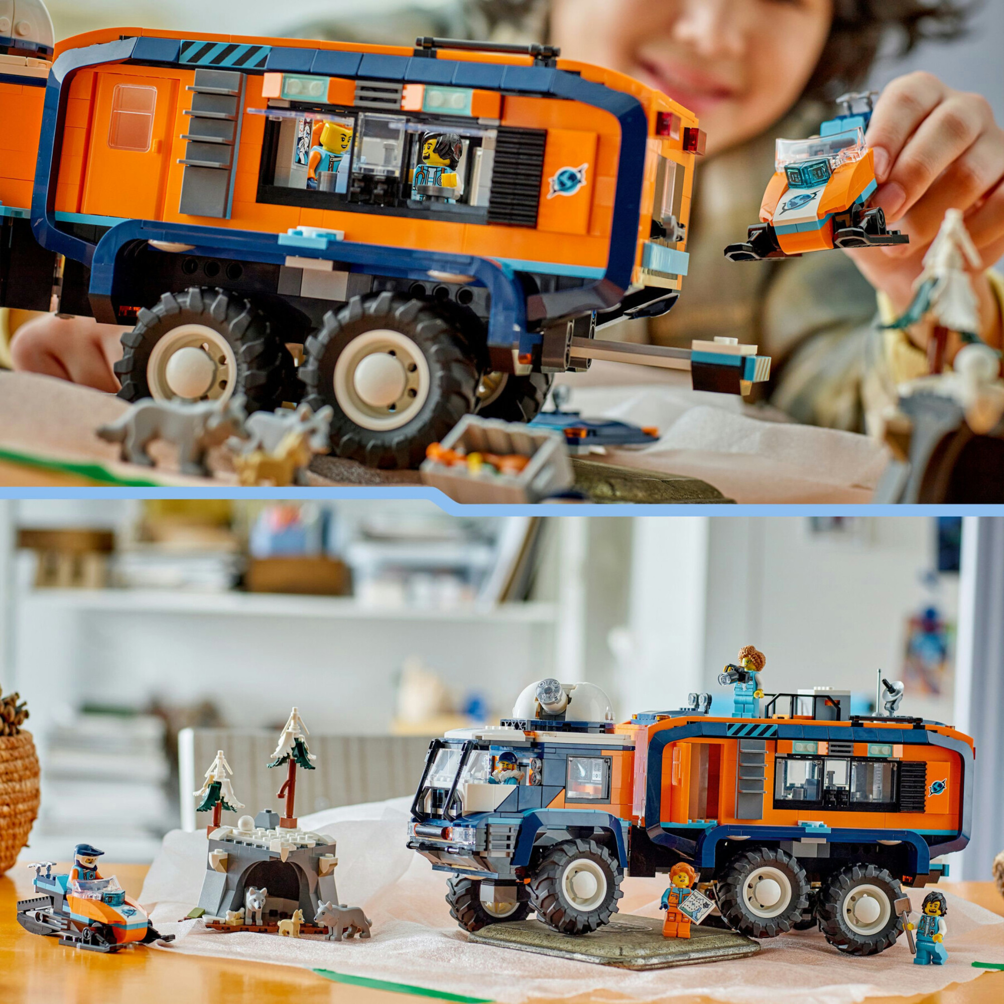 Lego city 60471 grande camion artico: laboratorio, motoslitta 8+ - Lego