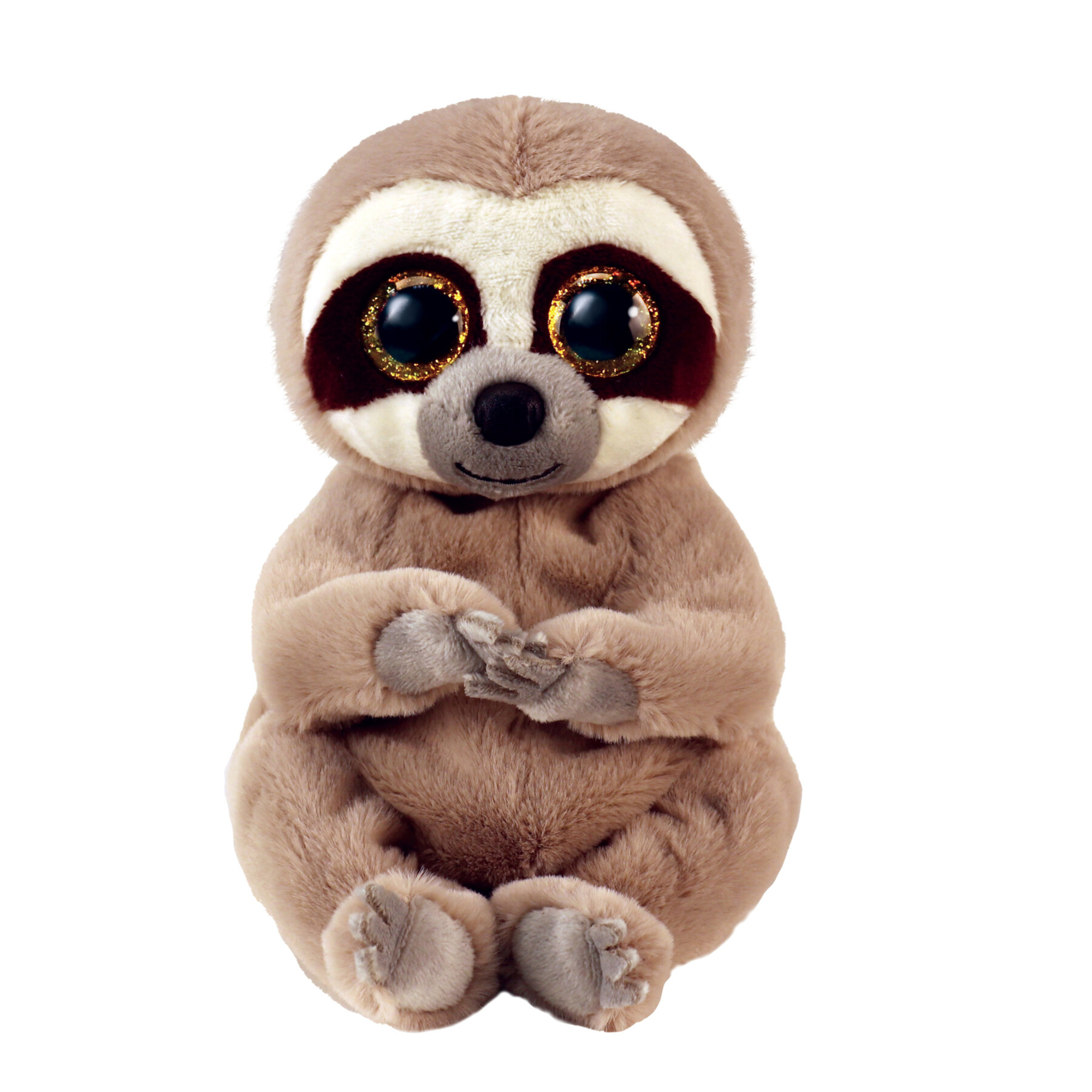 Ty beanie bellies - bradipo - silas - marrone - pupazzo bradipo con occhioni dorati glitter - i peluche morbidi e coccolosi - 20 cm - 40545 - TY