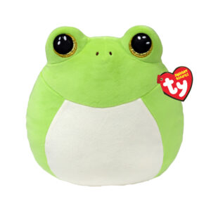 Snapper la rana, morbido cuscino di peluche con occhioni oro glitter, idea regalo per grandi e piccini, tutti da collezionare - 22 cm - t39276 - TY