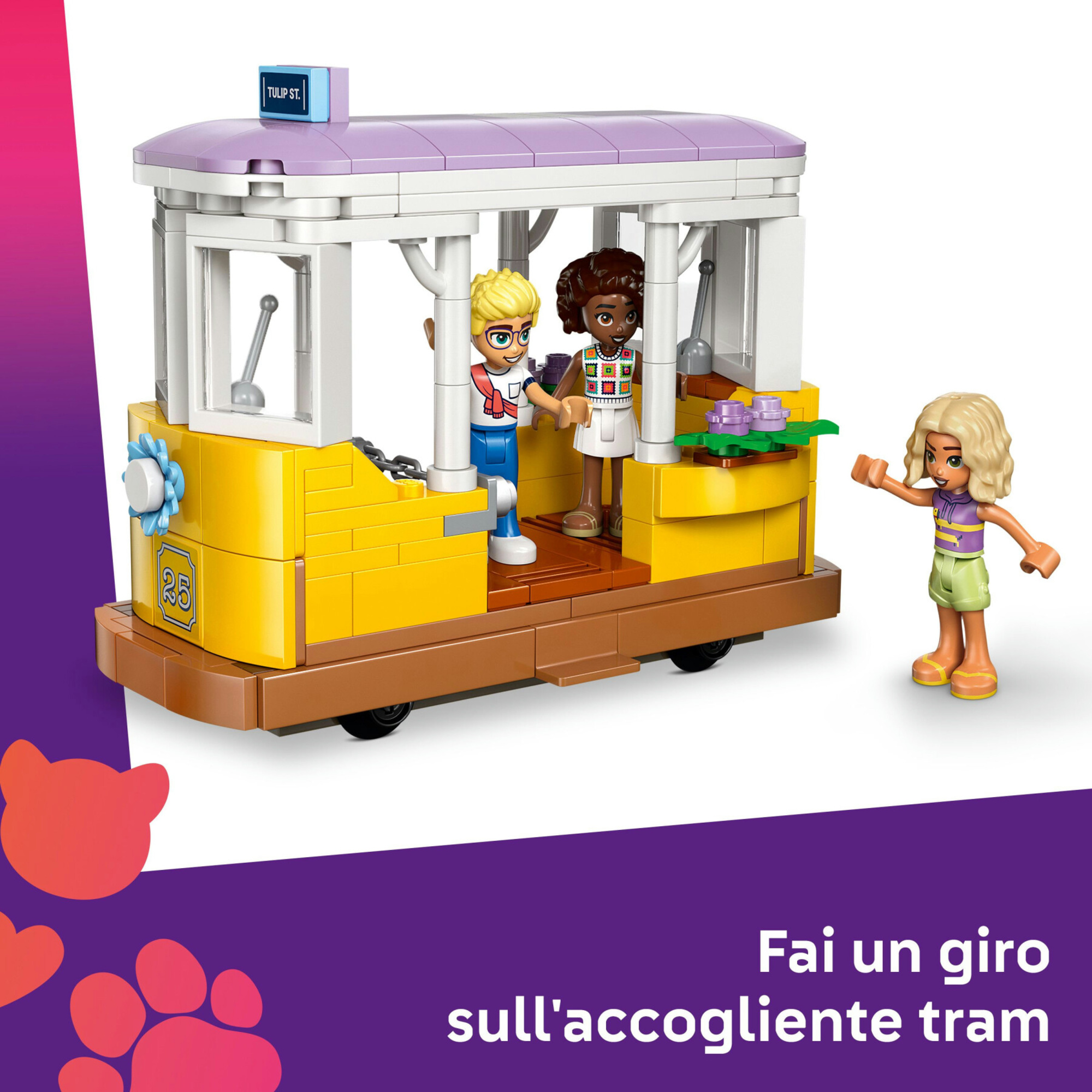 Lego friends 42671 caffè piante, fiori: 4 mini bamboline, gatto 9+ - LEGO FRIENDS, Lego