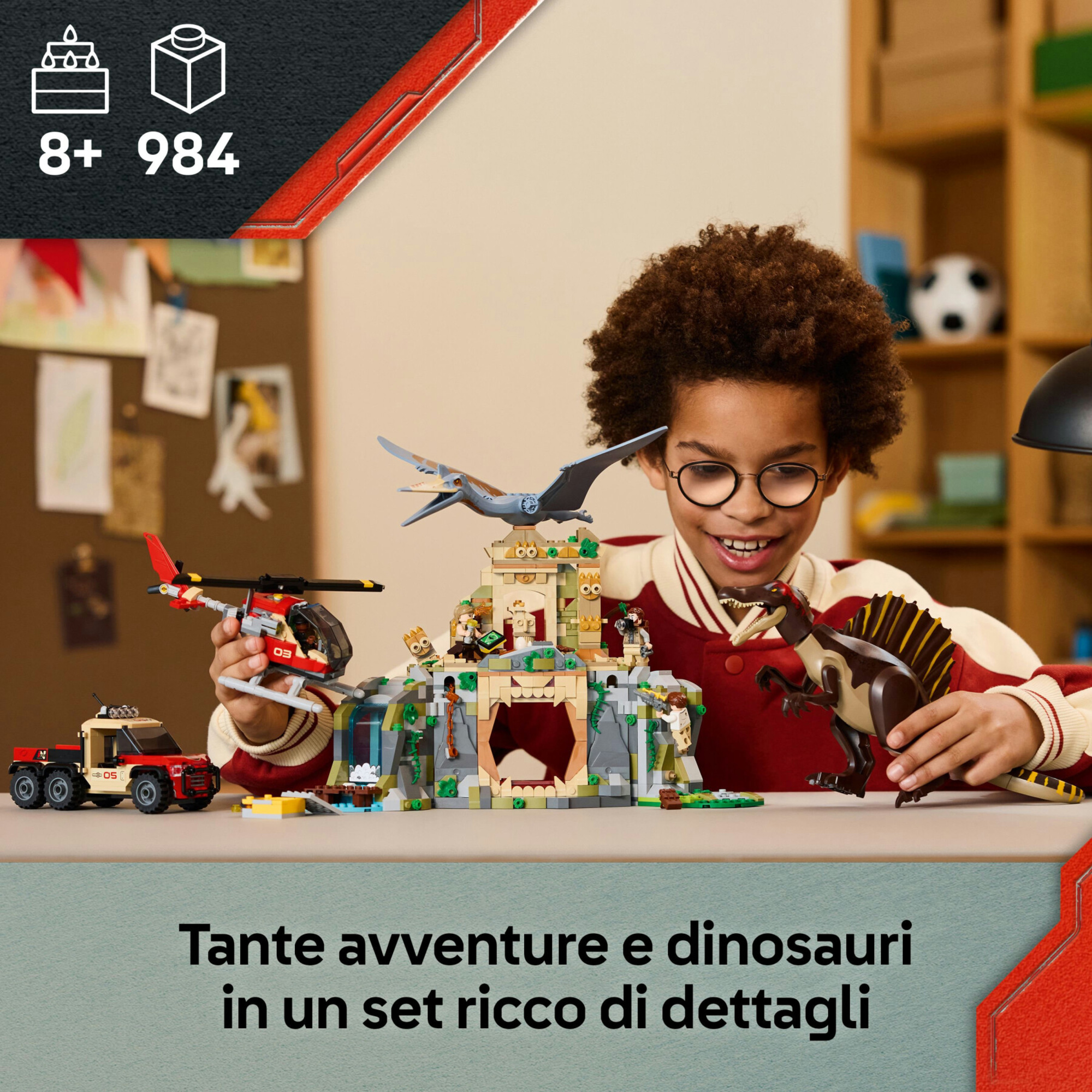 Lego jurassic world – 76976 – missione aerea con spinosauro - Jurassic World, LEGO JURASSIC WORLD, Lego