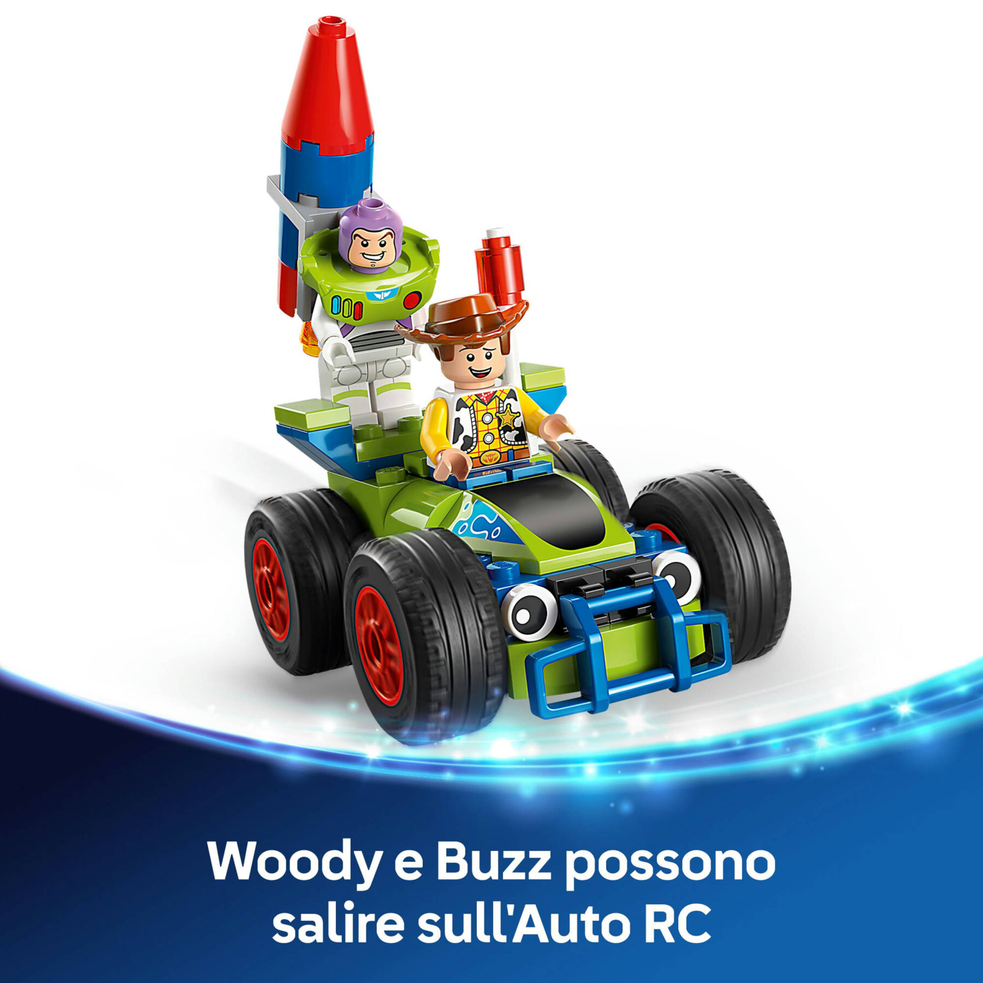 Lego disney pixar 43264 toy story: treno rc, auto, 4 minifigure 4+ - Lego