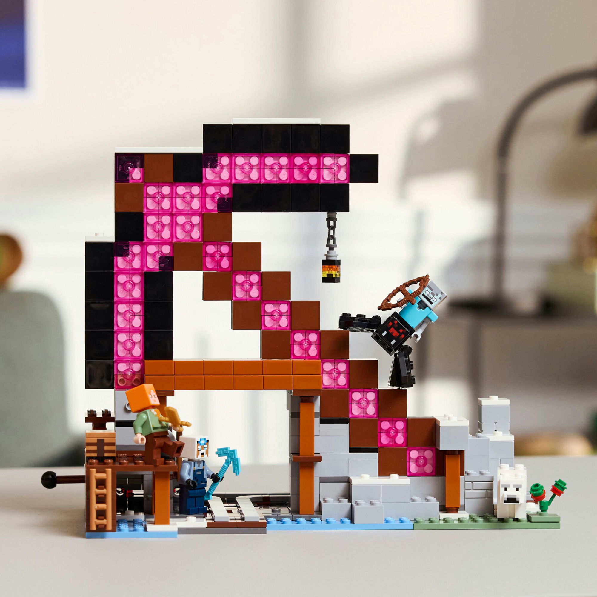 Lego minecraft 21277 miniera piccozze: interattivo, 3 personaggi 8+ - Lego