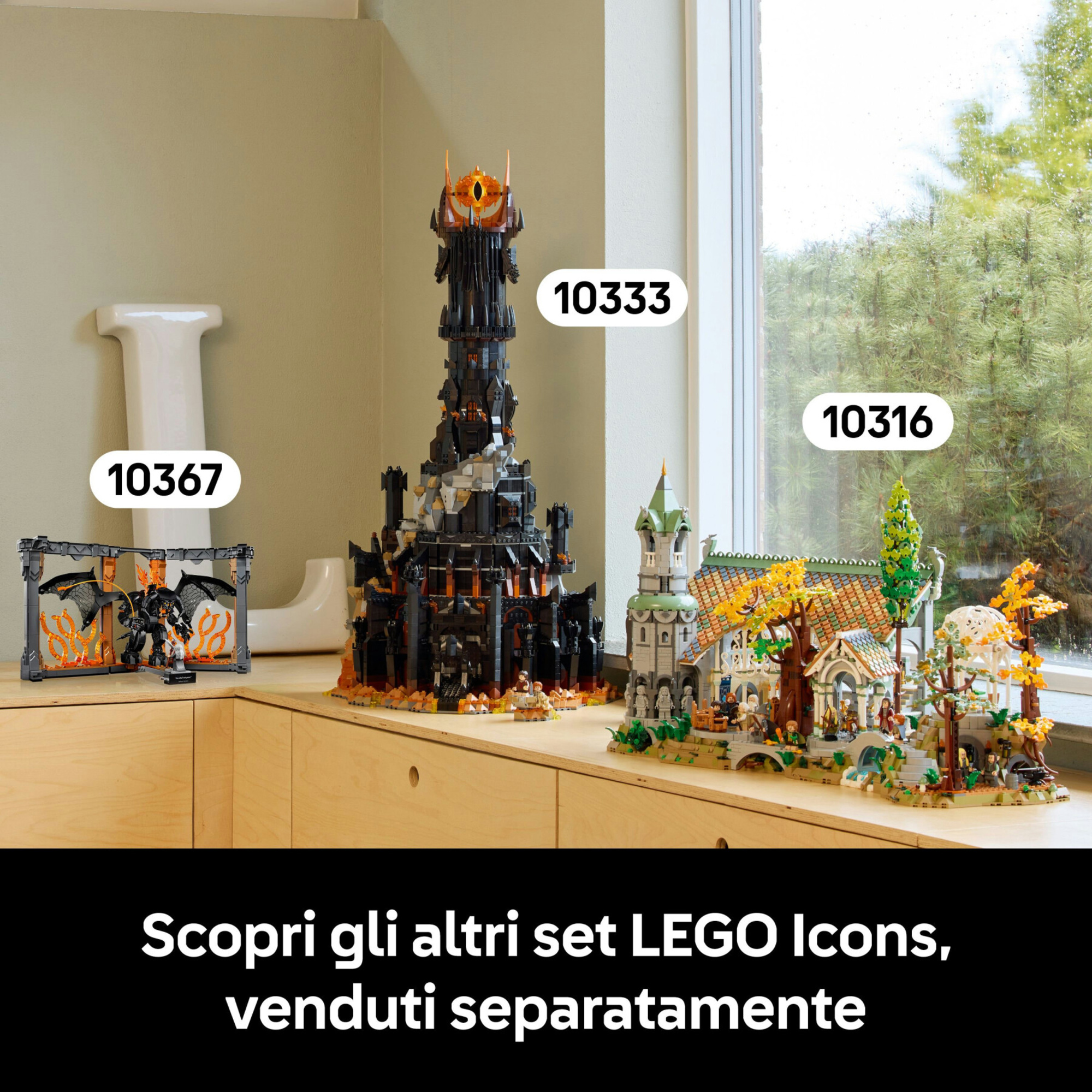 Lego icons – 10367 – book nook balrog il signore degli anelli - Jurassic World, LEGO JURASSIC WORLD, Lego