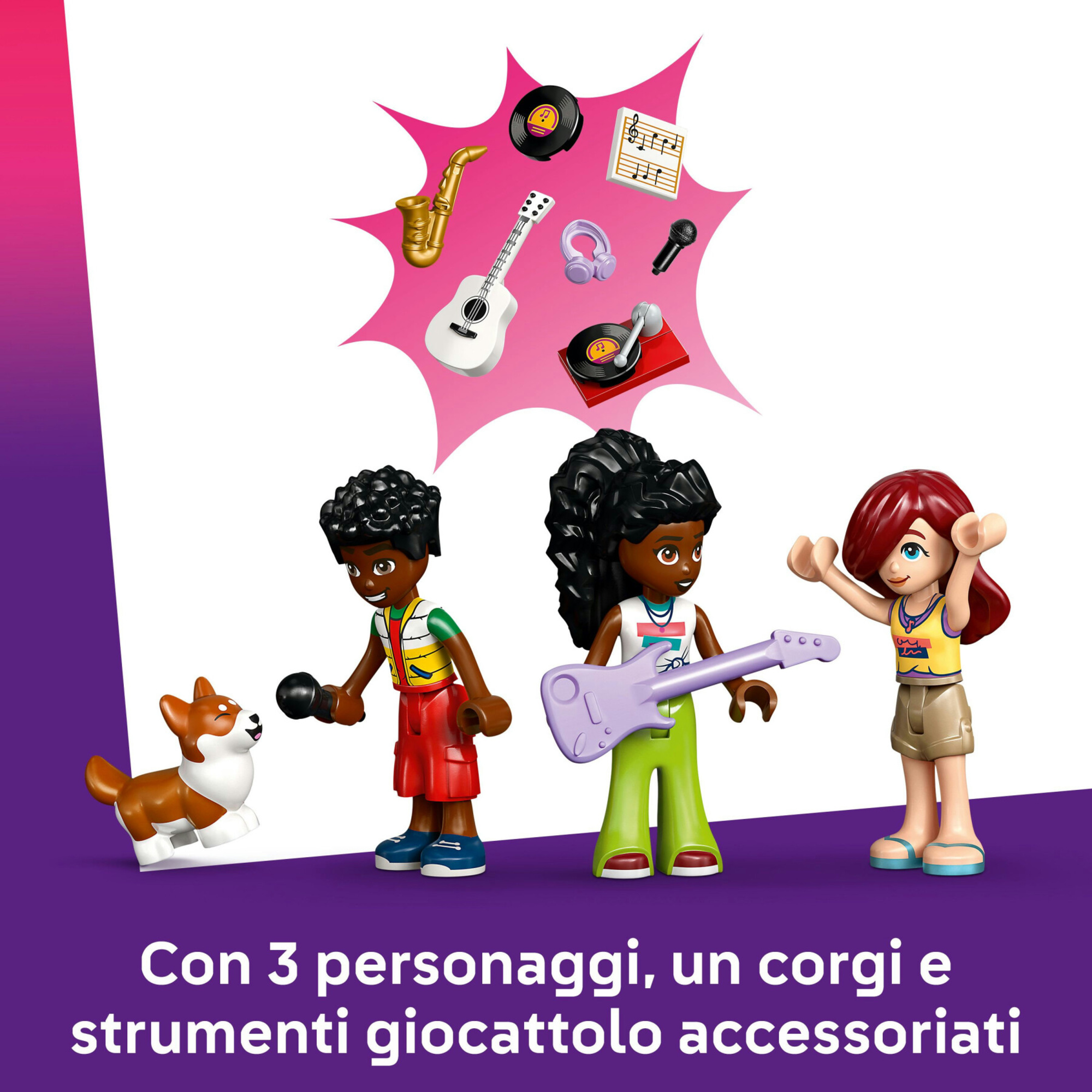 Lego friends 42653 negozio musica, appartamento: 3 mini bamboline 7+ - LEGO FRIENDS