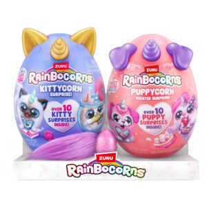Rainbocorns puppy+kitty corn pack: peluche sorpresa - assortito - RAINBOCORNS
