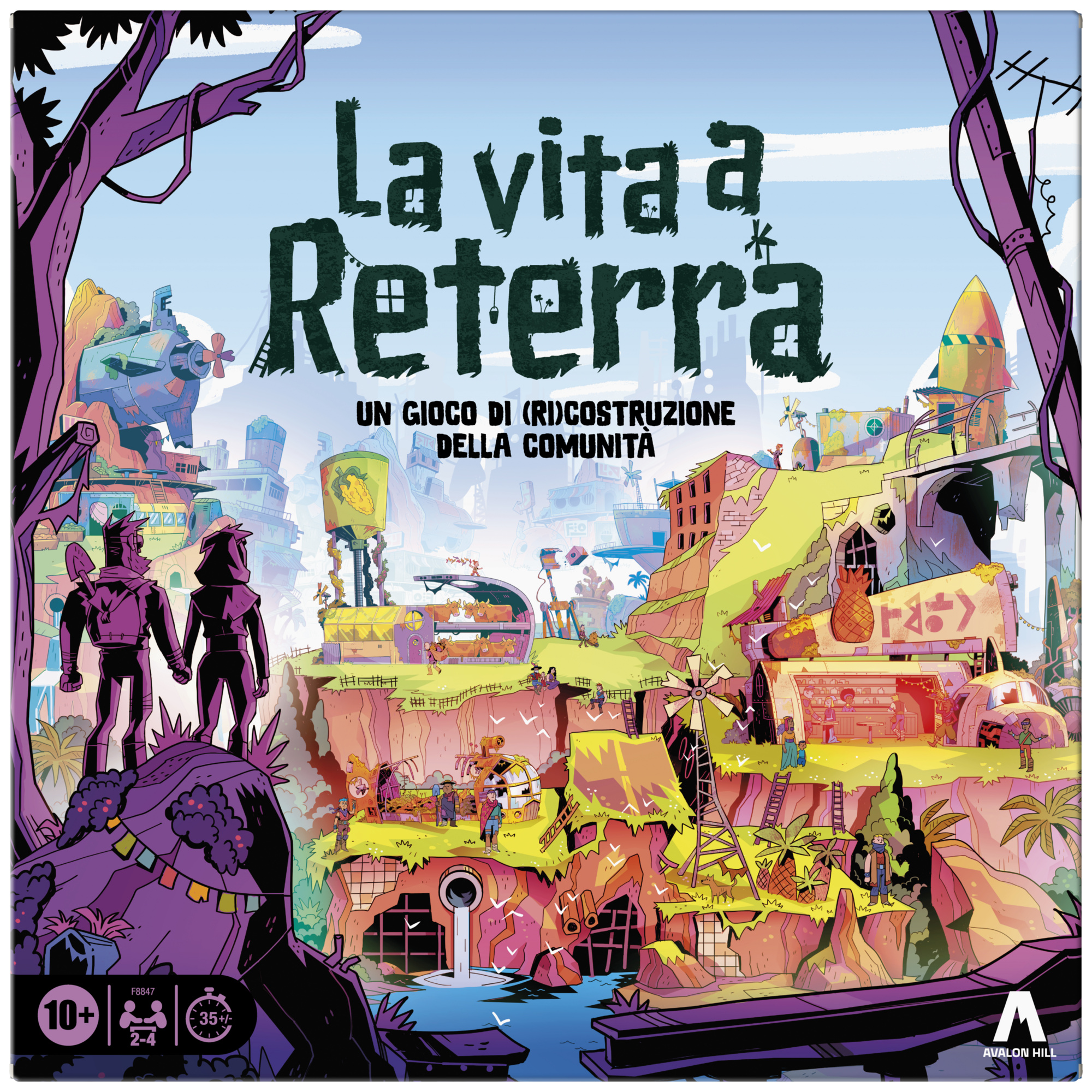 La vita a reterra, gioco da tavolo di strategia - dai 10 anni in su - da 2 a 4 giocatori - 35 min. circa - giochi per adulti e famiglie - HASBRO GAMING