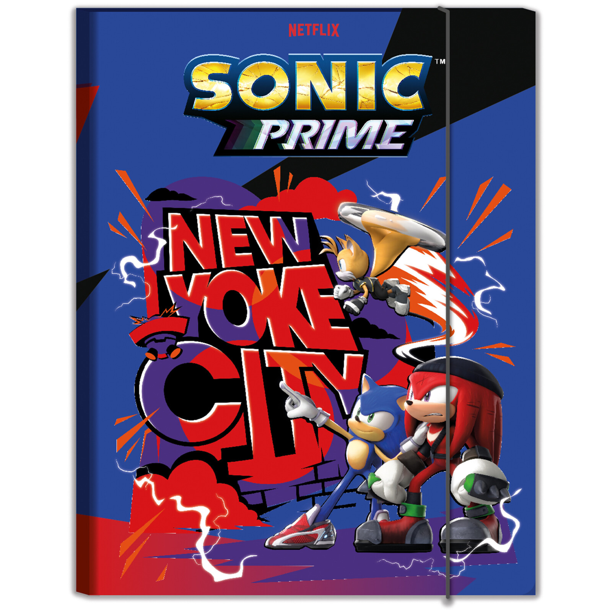 Cartellina con elastico ds01 # sonic prime - SEVEN, Sonic